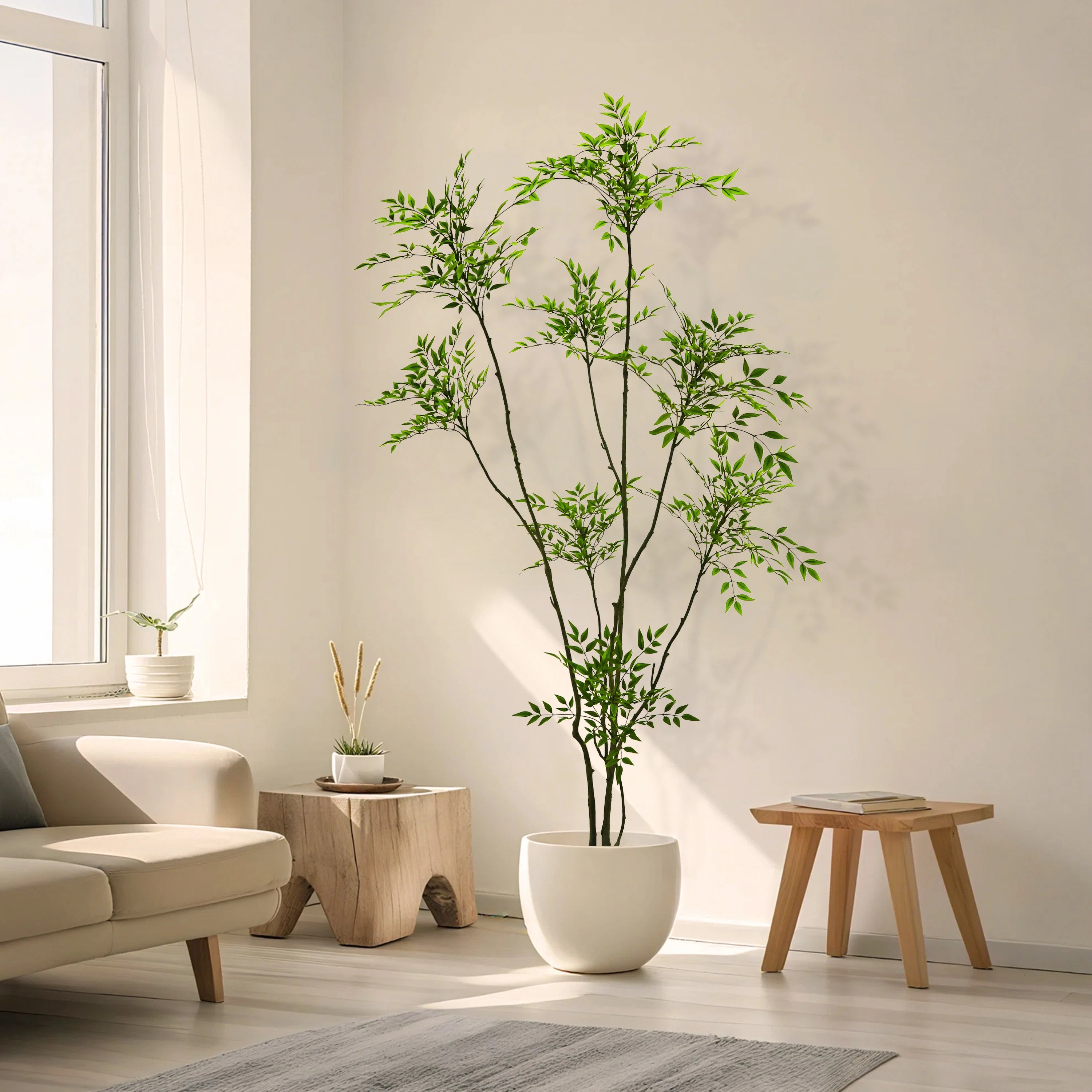 Faux Nandina Tree 210cm H