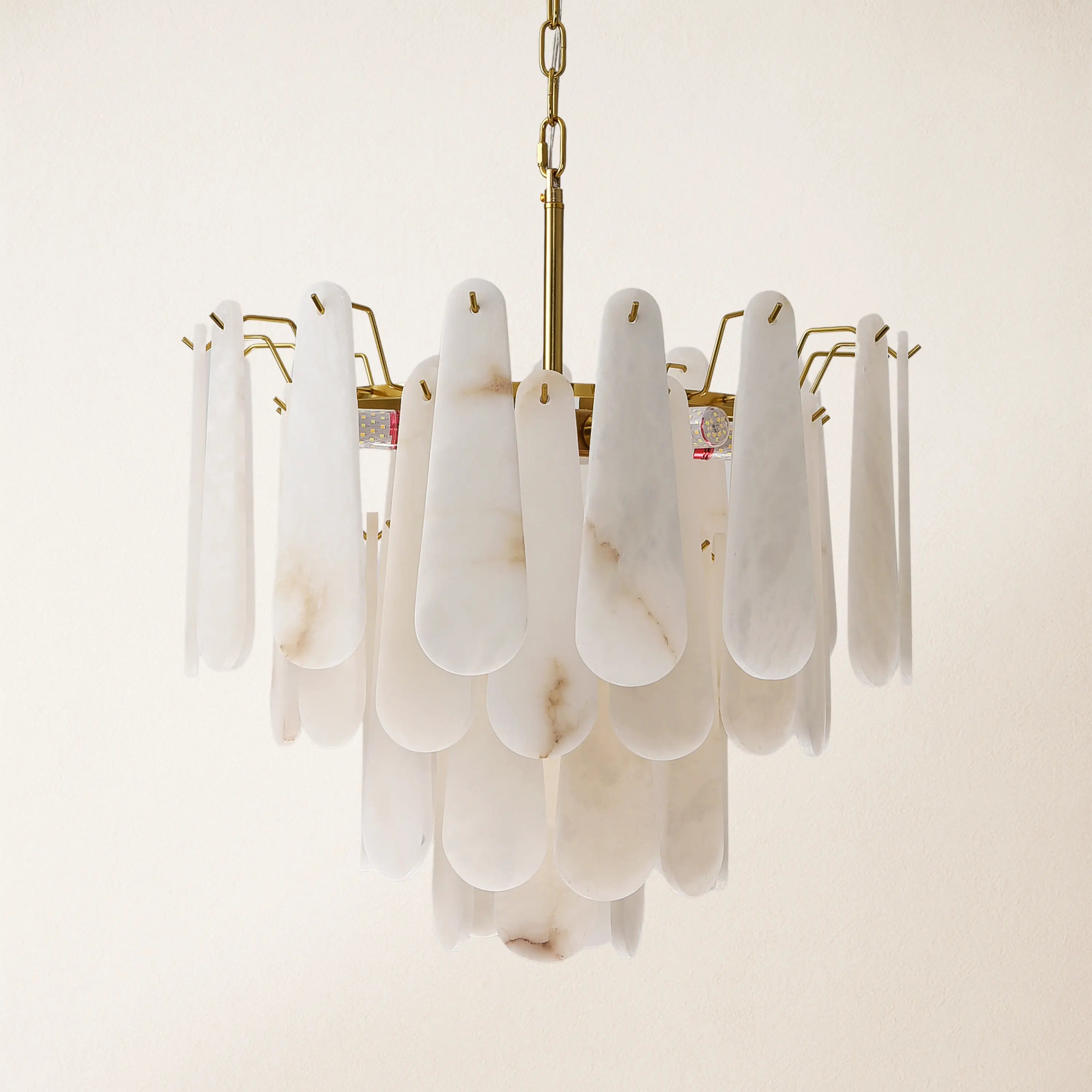 Caldera Alabaster Round Chandelier 55cm
