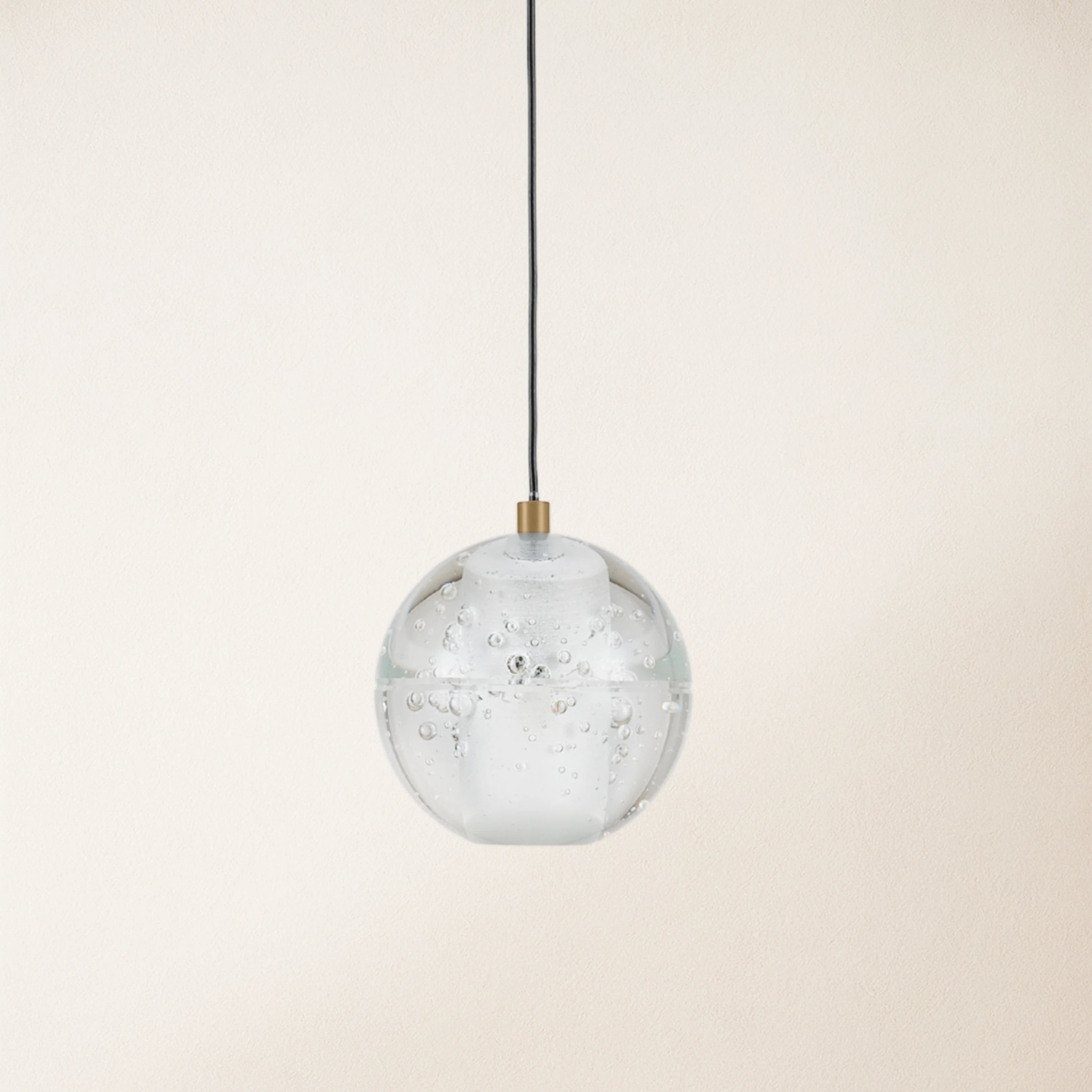 Pearl Ball Ceiling Pendant 4"D#Finish_Gold