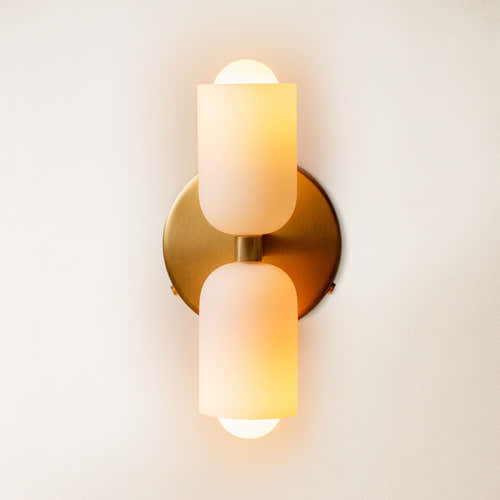 Caleb Glass Wall Sconce 12 cm W