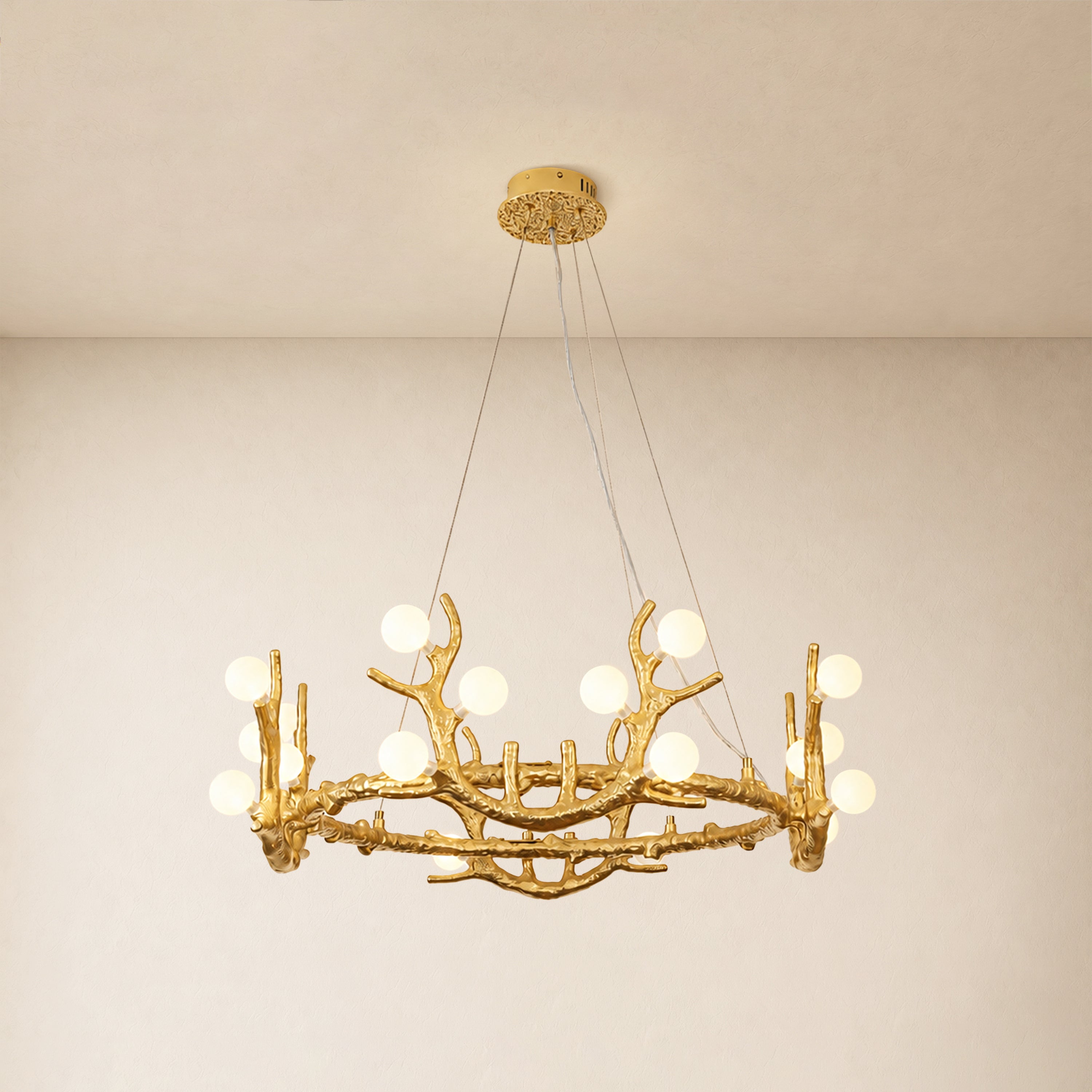 Cervia Antler Branch Chandelier 30"D