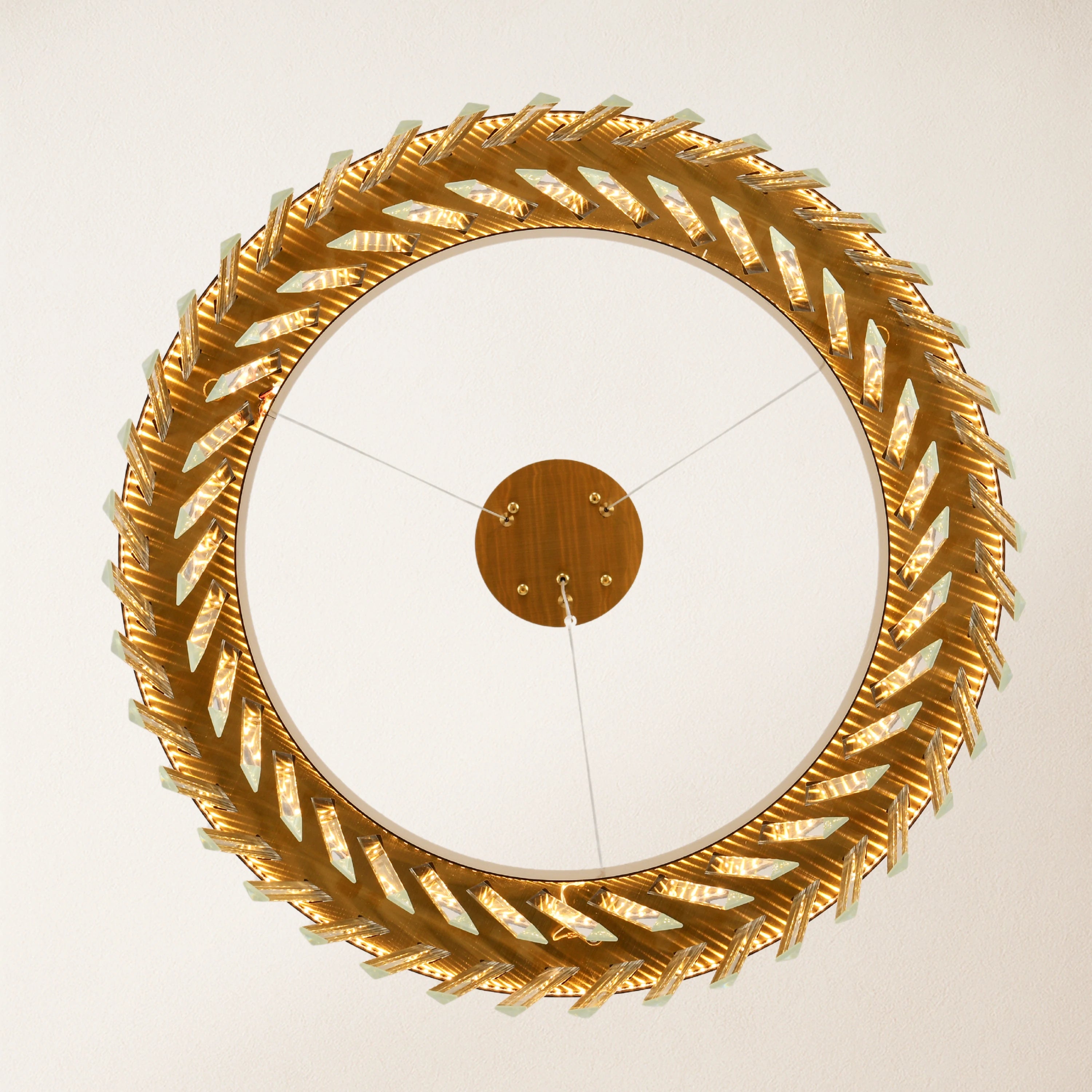 Vetro Prism Crystal Round Chandelier 60cm D