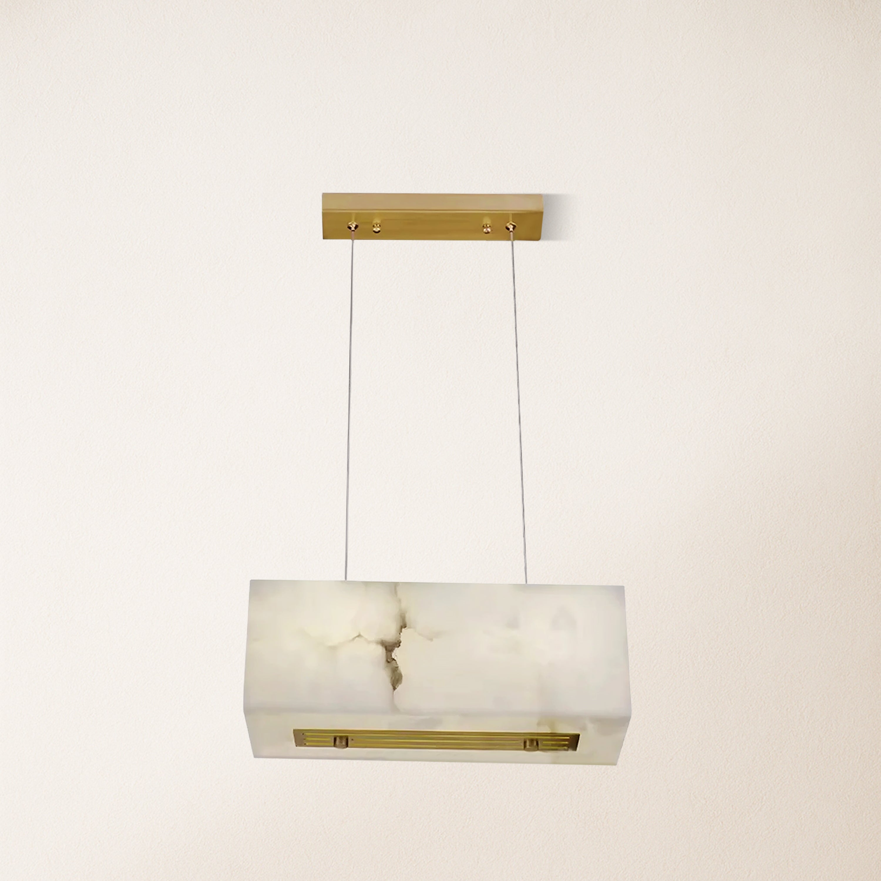 Dave Alabaster Cuboid Dining Room Chandelier 45 cm L