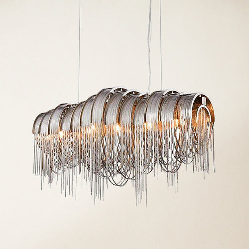 Teresa Cadena Chain Tassel Dining Room Chandelier 109cm W