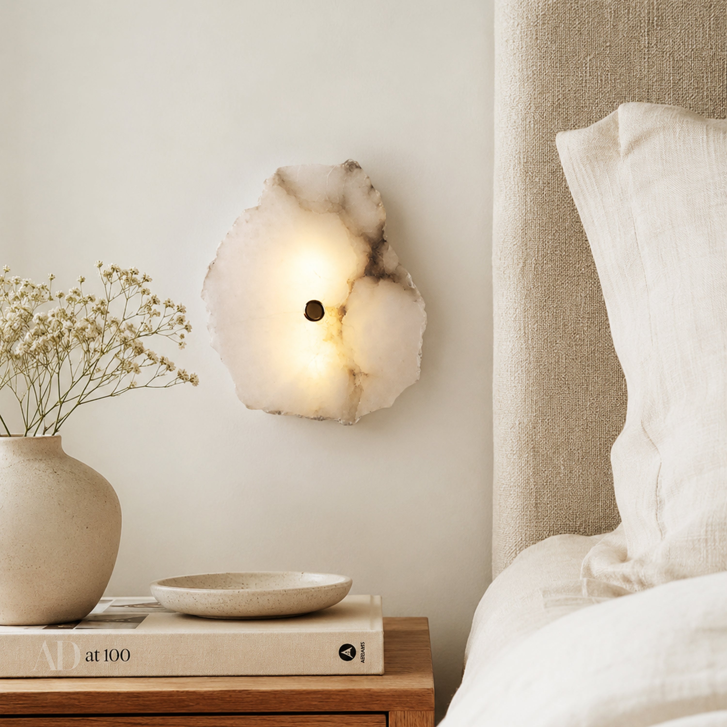 Arscelia Alabaster Linear Wall Sconce