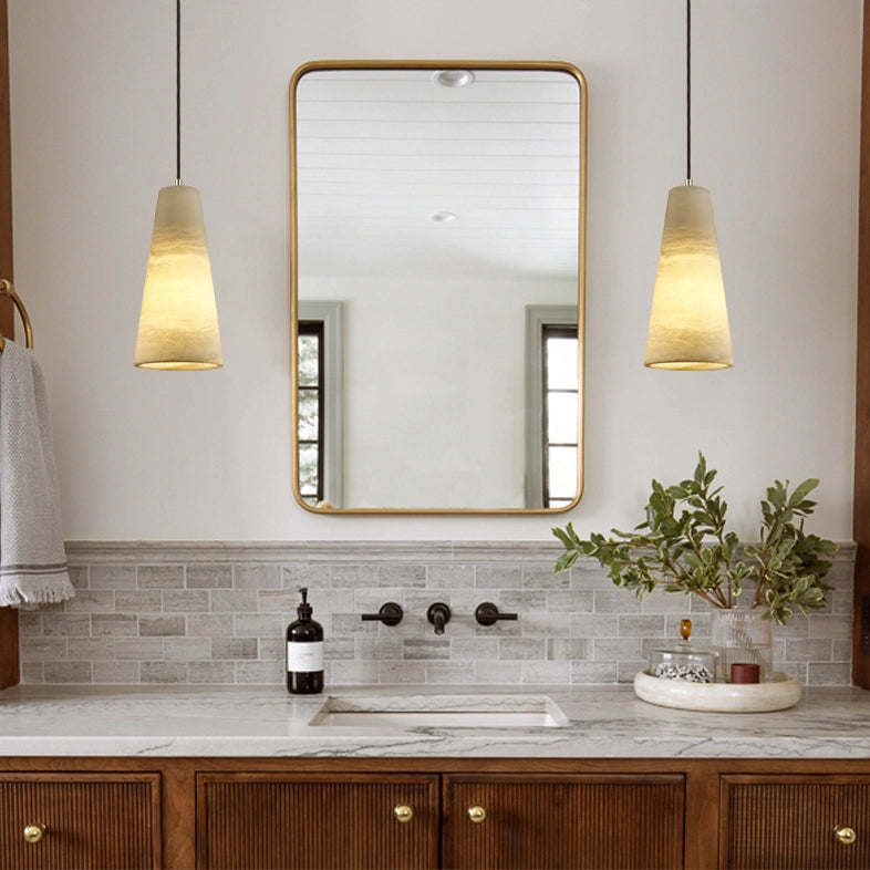 Capus Conical Alabaster Pendant 12.7cm