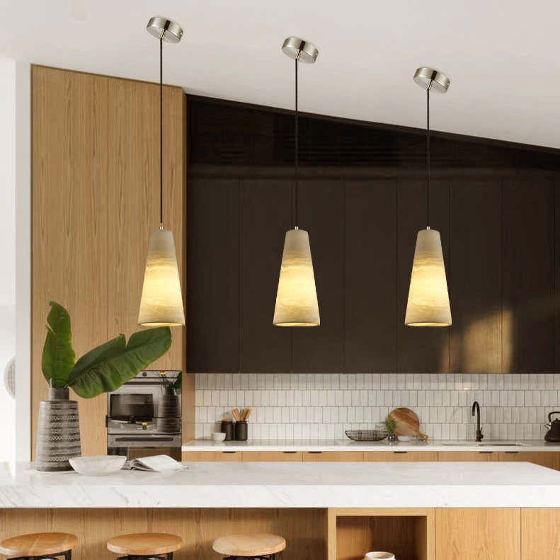 Capus Conical Alabaster Pendant 12.7cm