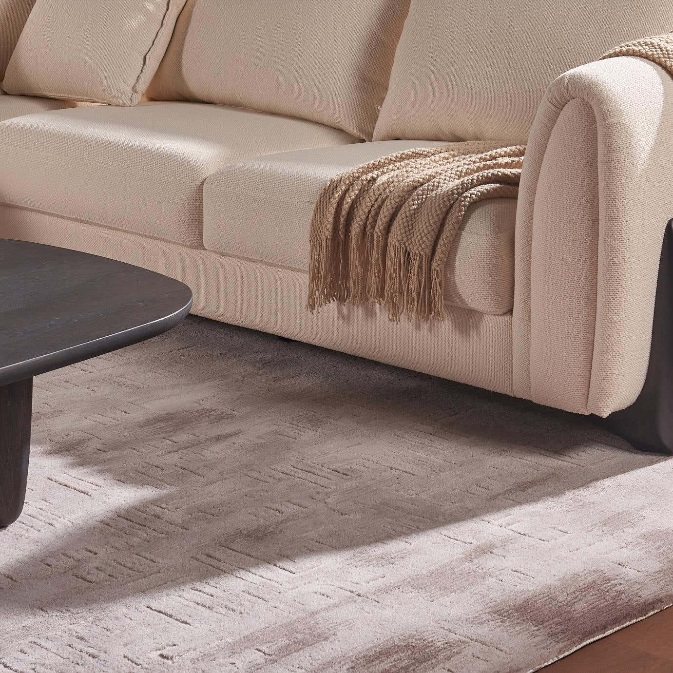 Marlow Etched Wool-Blend Rug