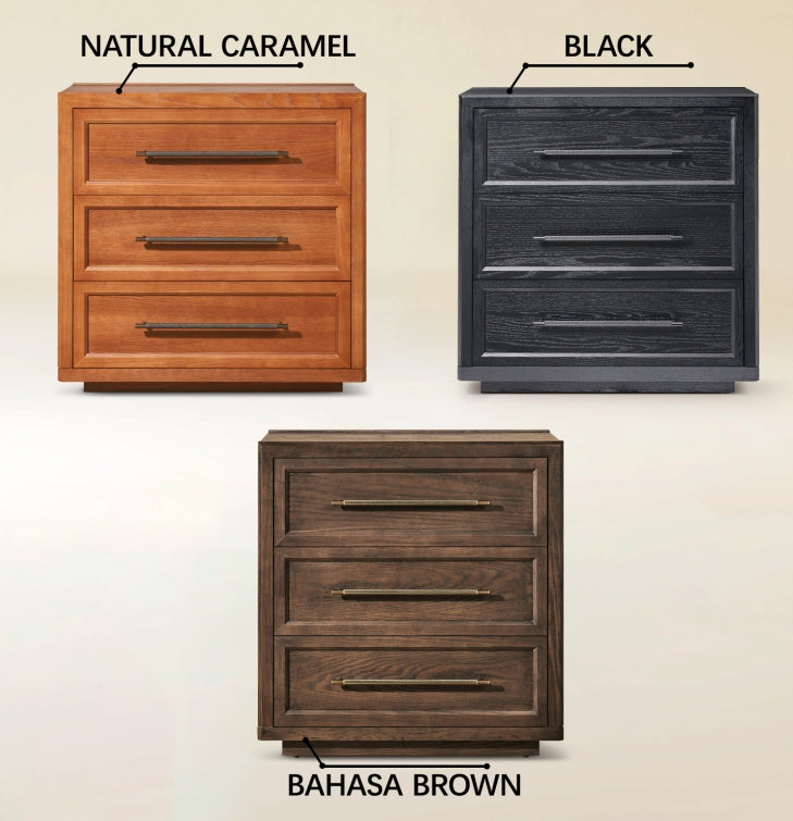 Alvar 61″ Oak 6-Drawer Chest(Set of 2)