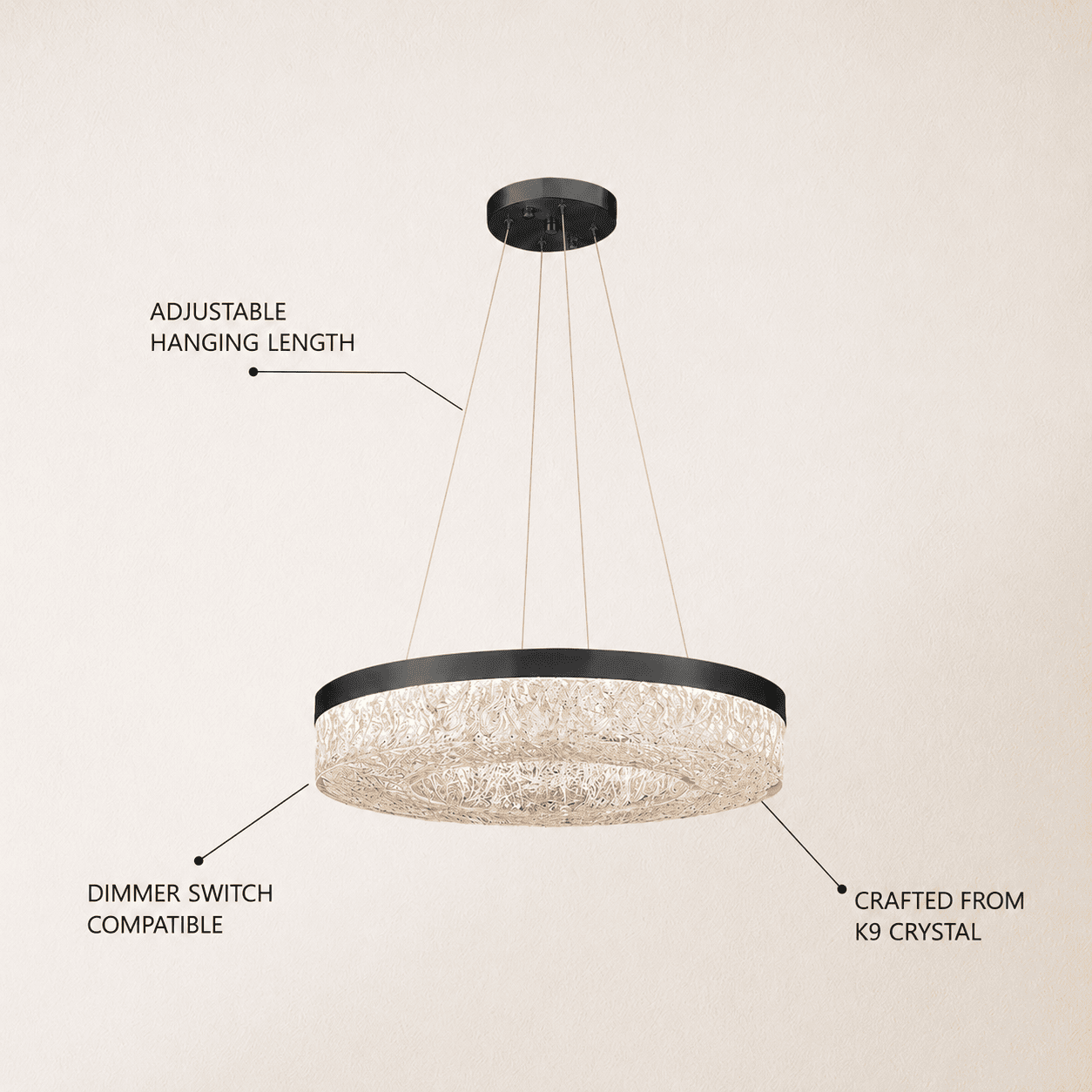 Planituri Crystal Round Chandelier
