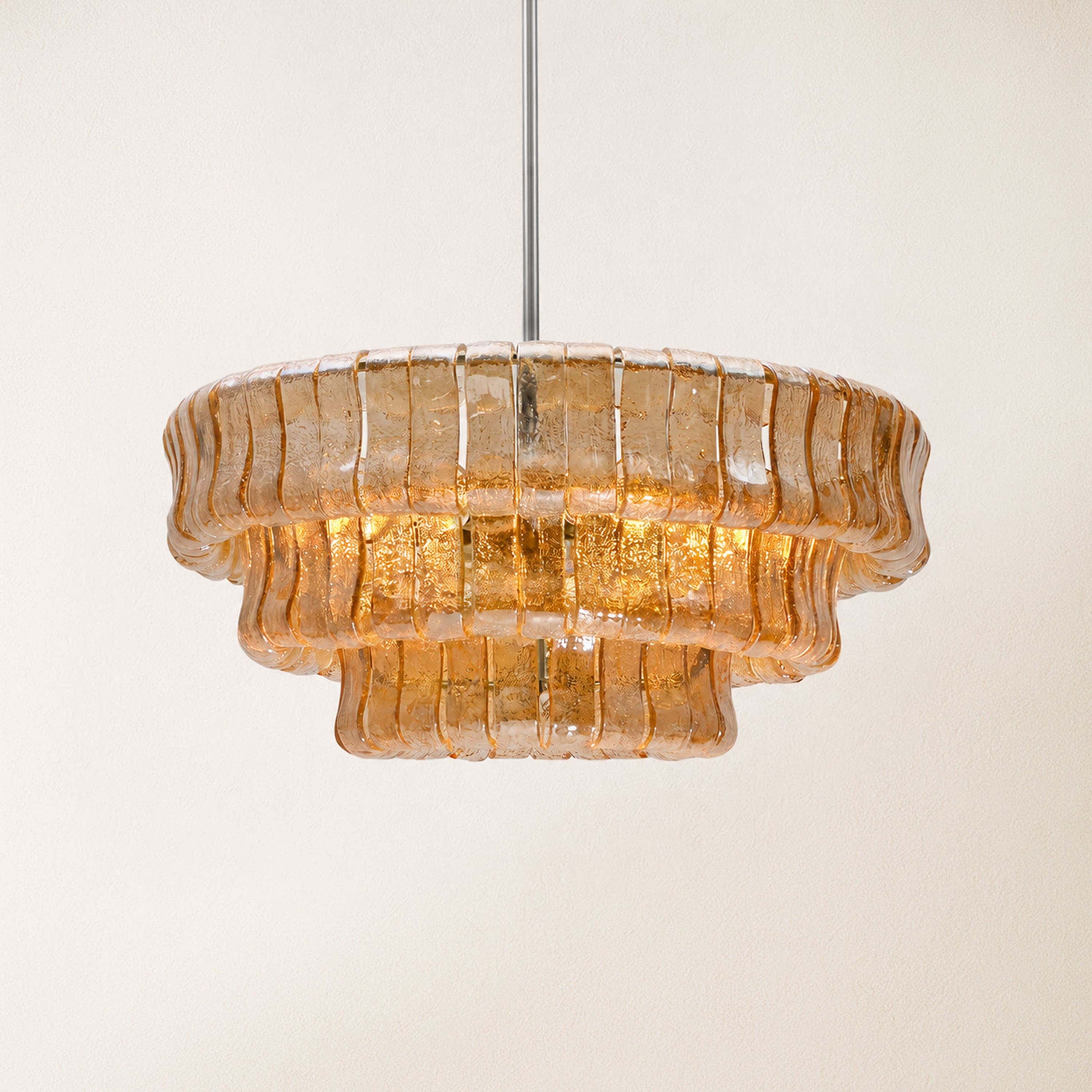 Wlass Art Glass Round Chandelier