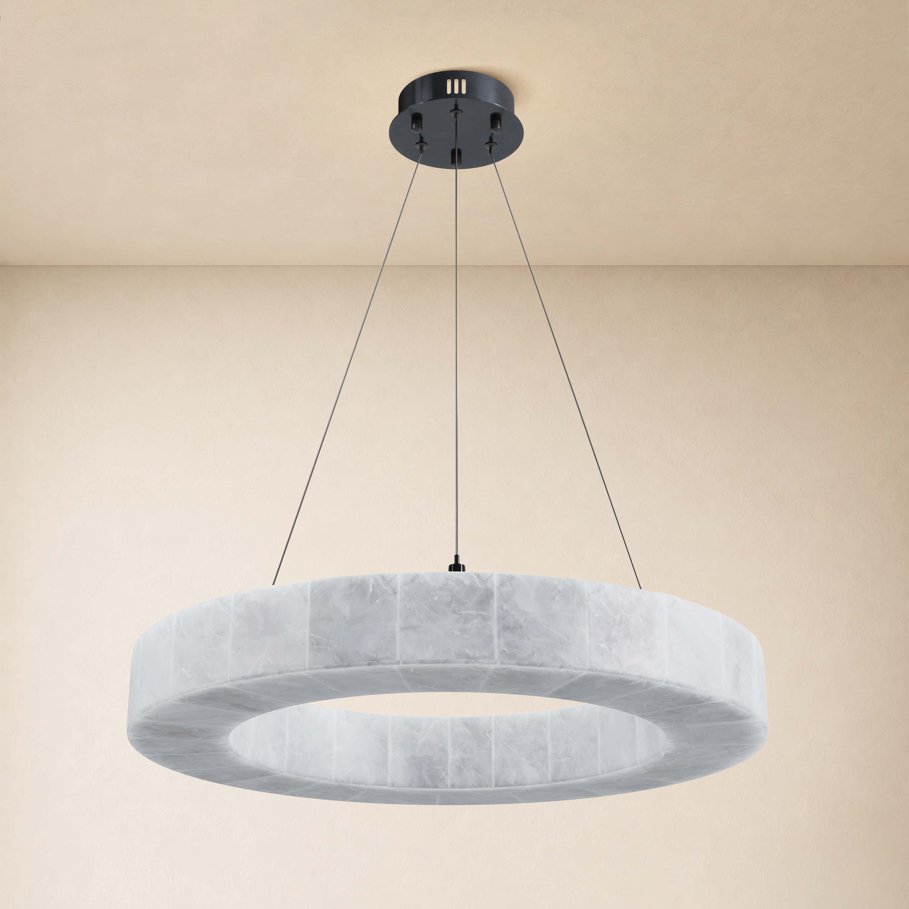 Soluna Alabaster Custom Round Chandelier