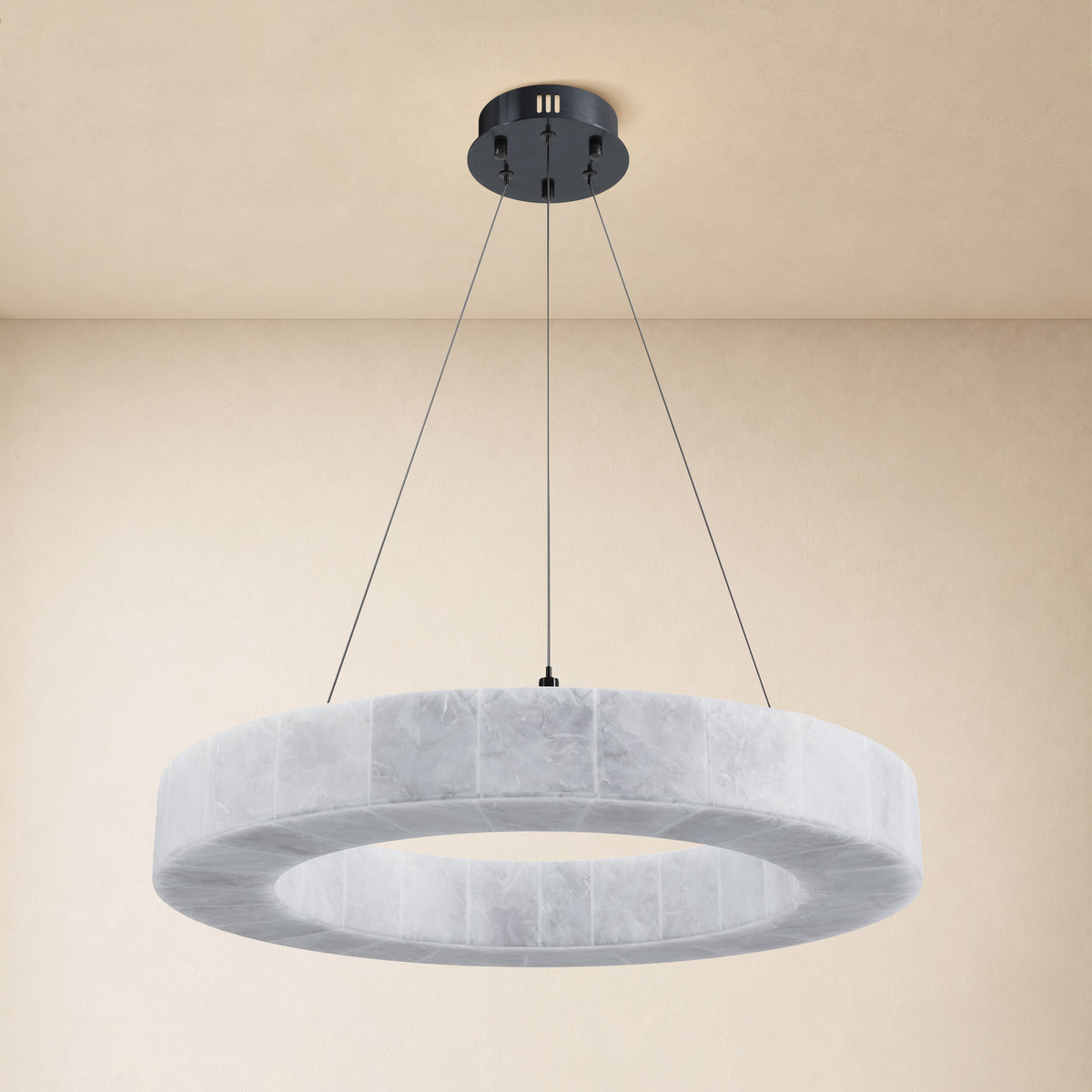 Soluna Alabaster Custom Round Chandelier