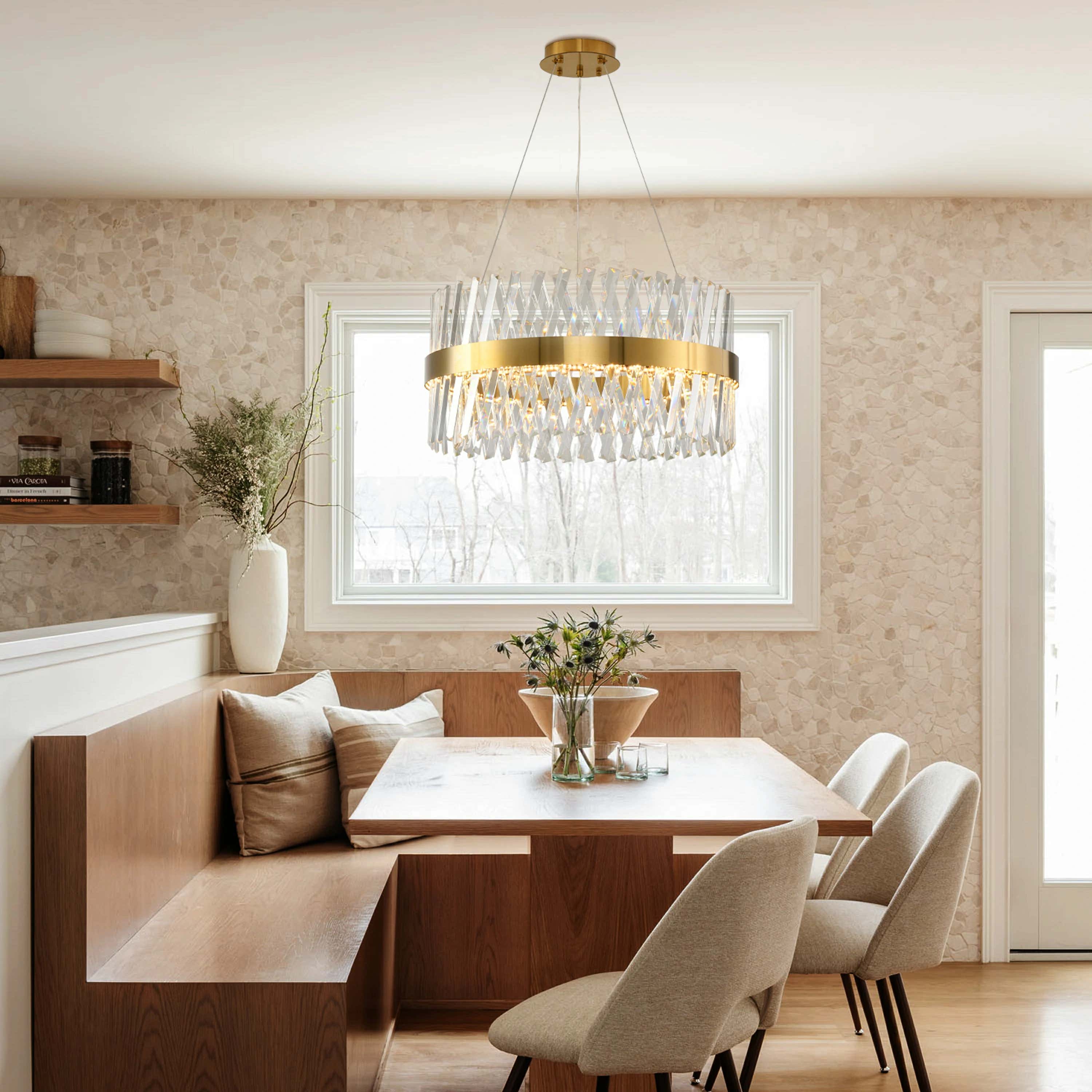 Vetro Prism Crystal Round Chandelier 60cm D