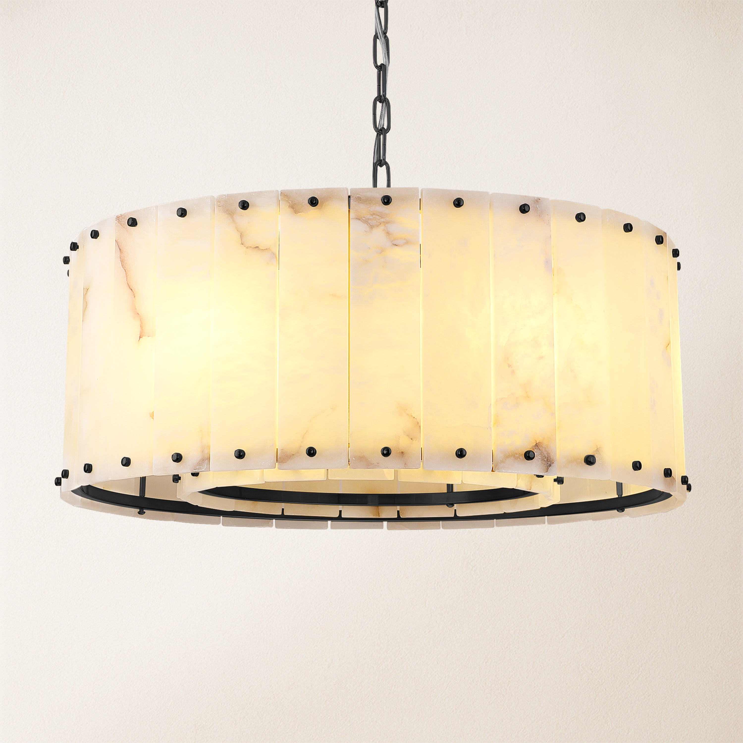 Nivislight Alabaster Round Chandelier 60.9cm