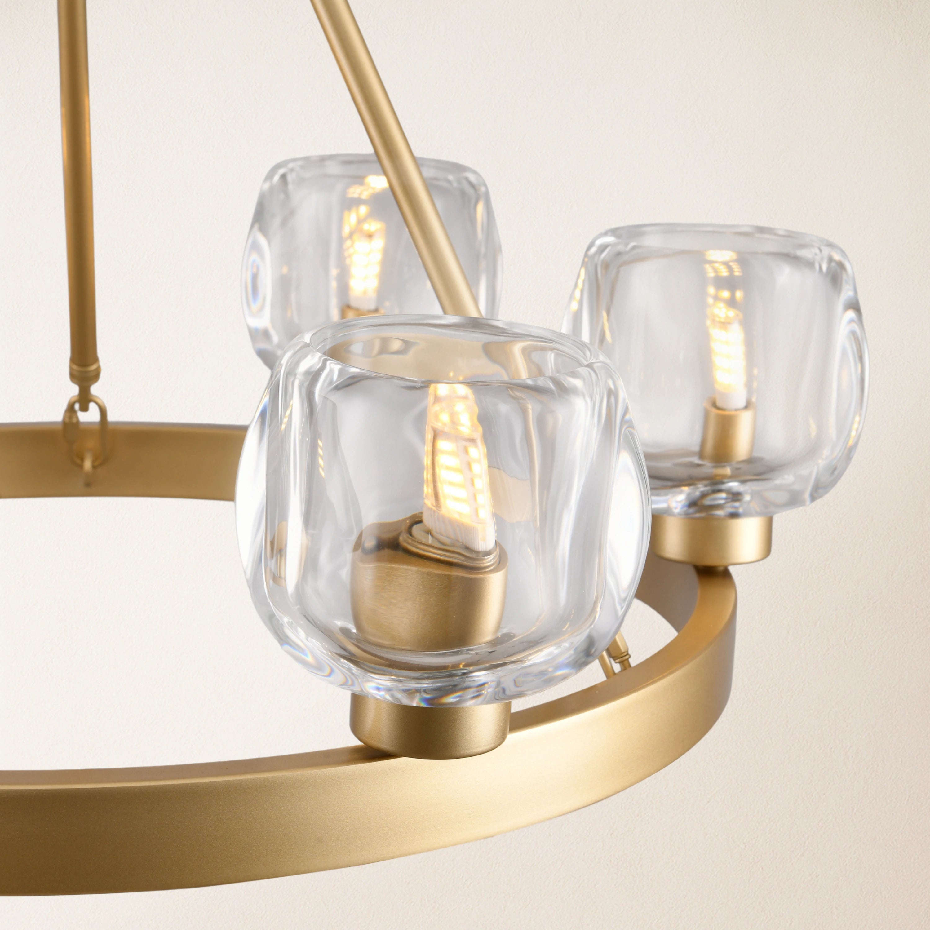 Vellum Round Chandelier 61cm D