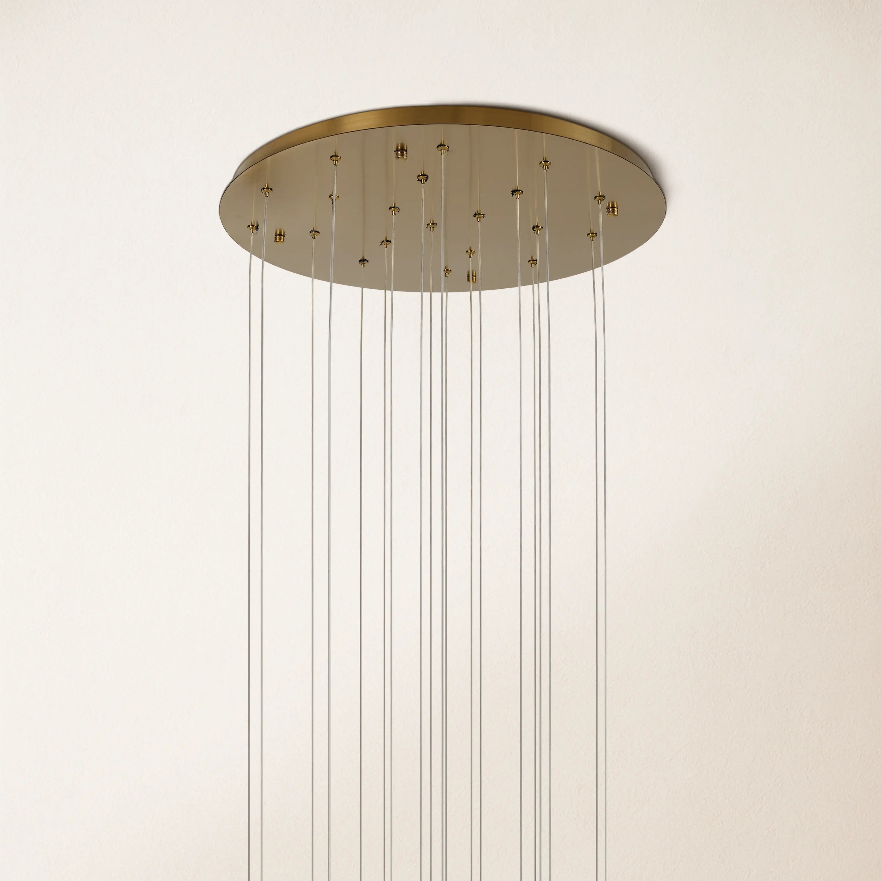Dave Alabaster High Ceiling Staircase Chandelier 61cm D