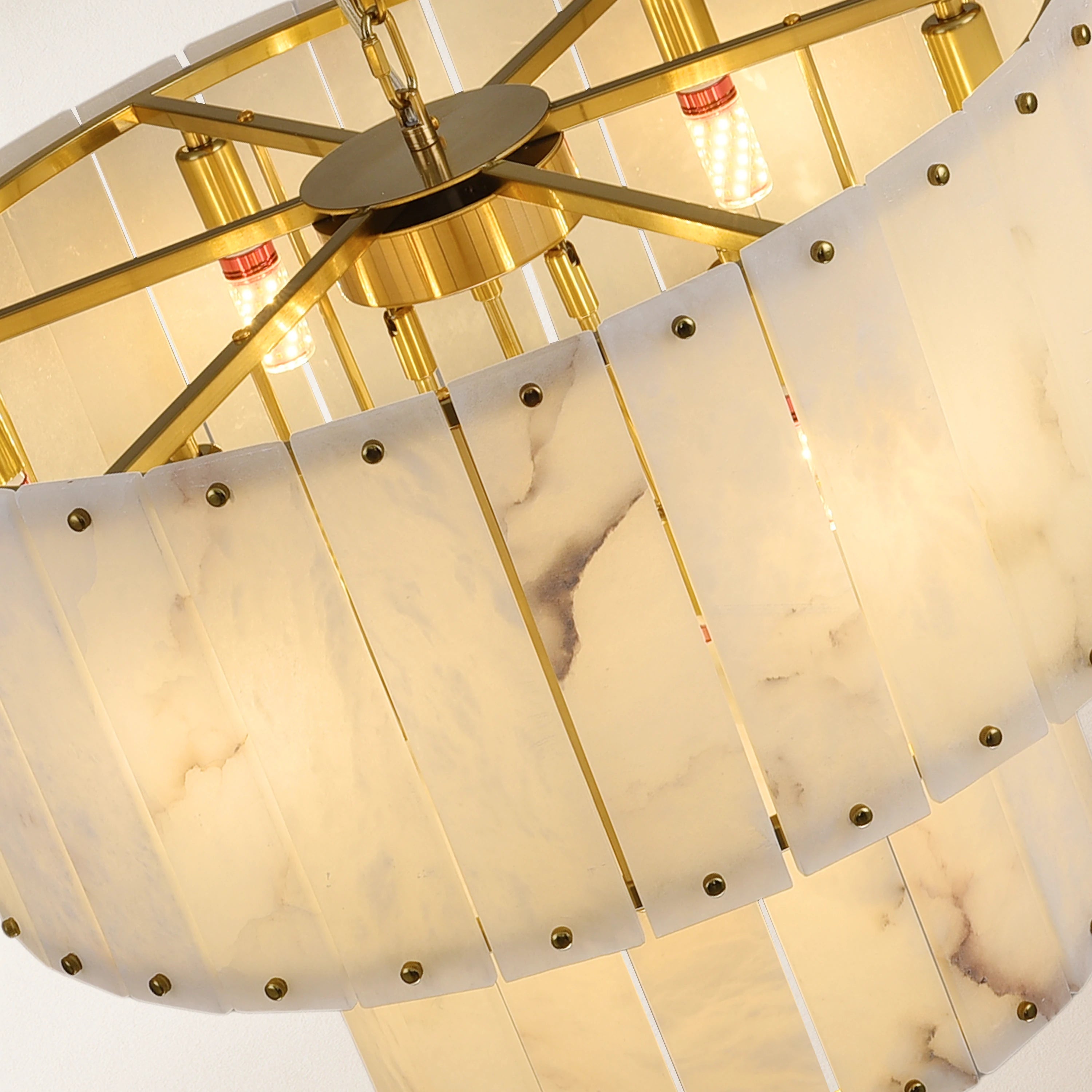 Nivislight Alabaster Round Chandelier 60.9cm