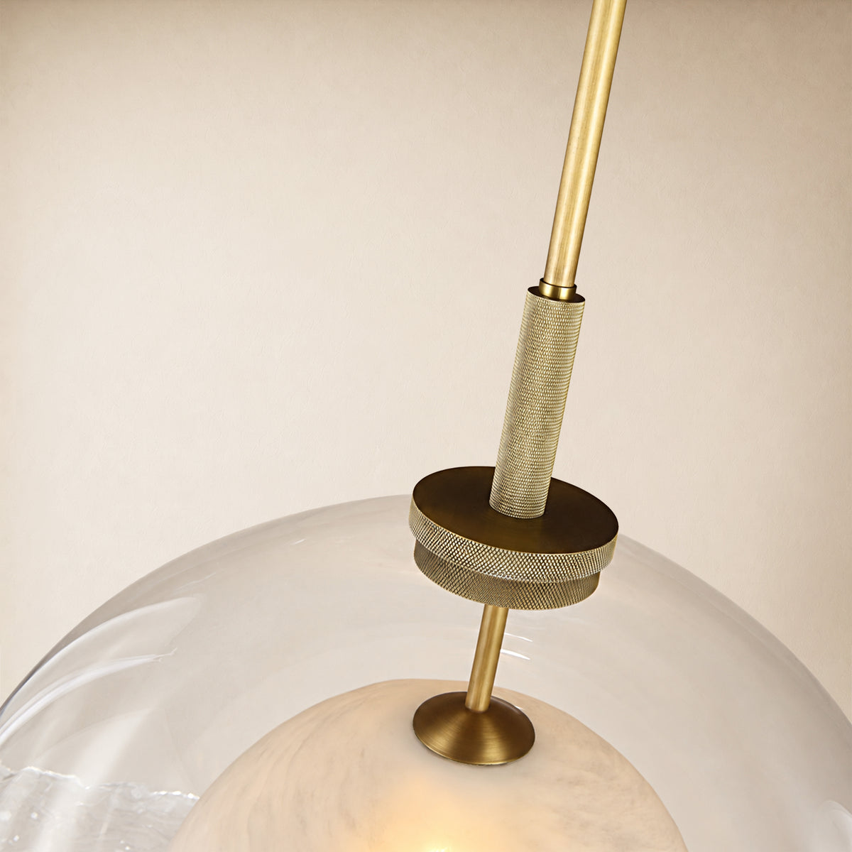 Maren Glass Globe Pendant 14"D