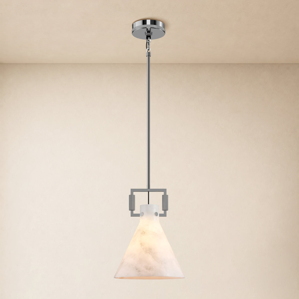 Lioren Resin Cone Pendant Light 10.2"D