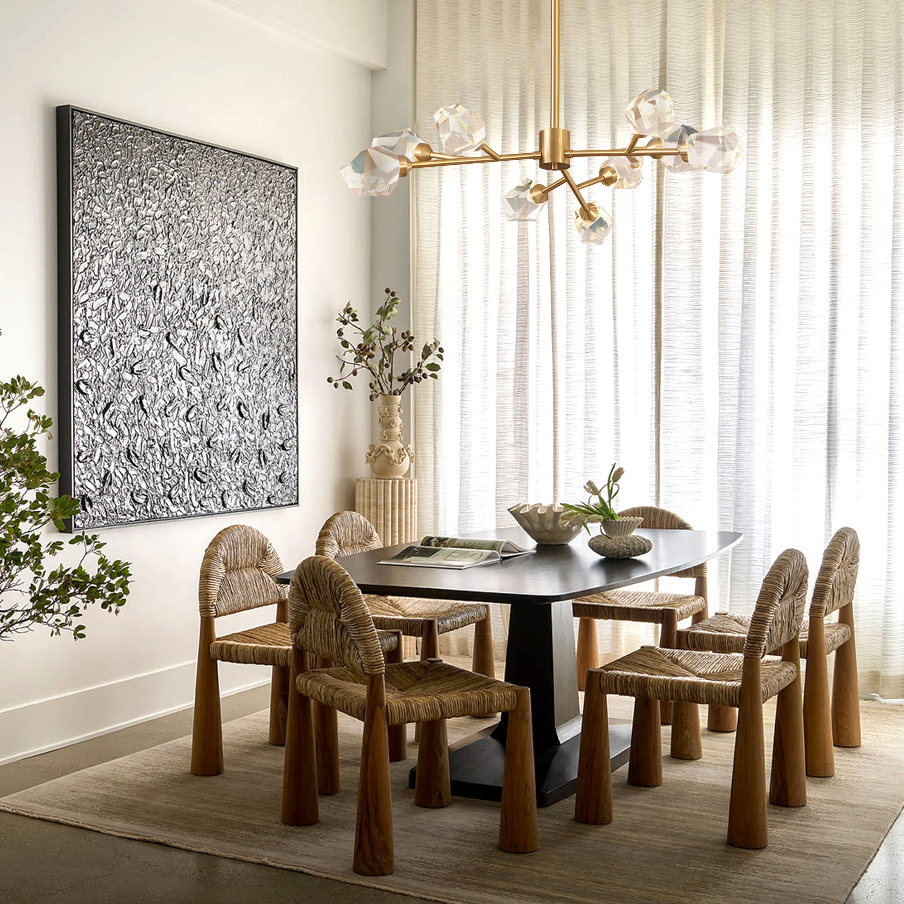Aurelium Nova Crystal Linear Chandelier