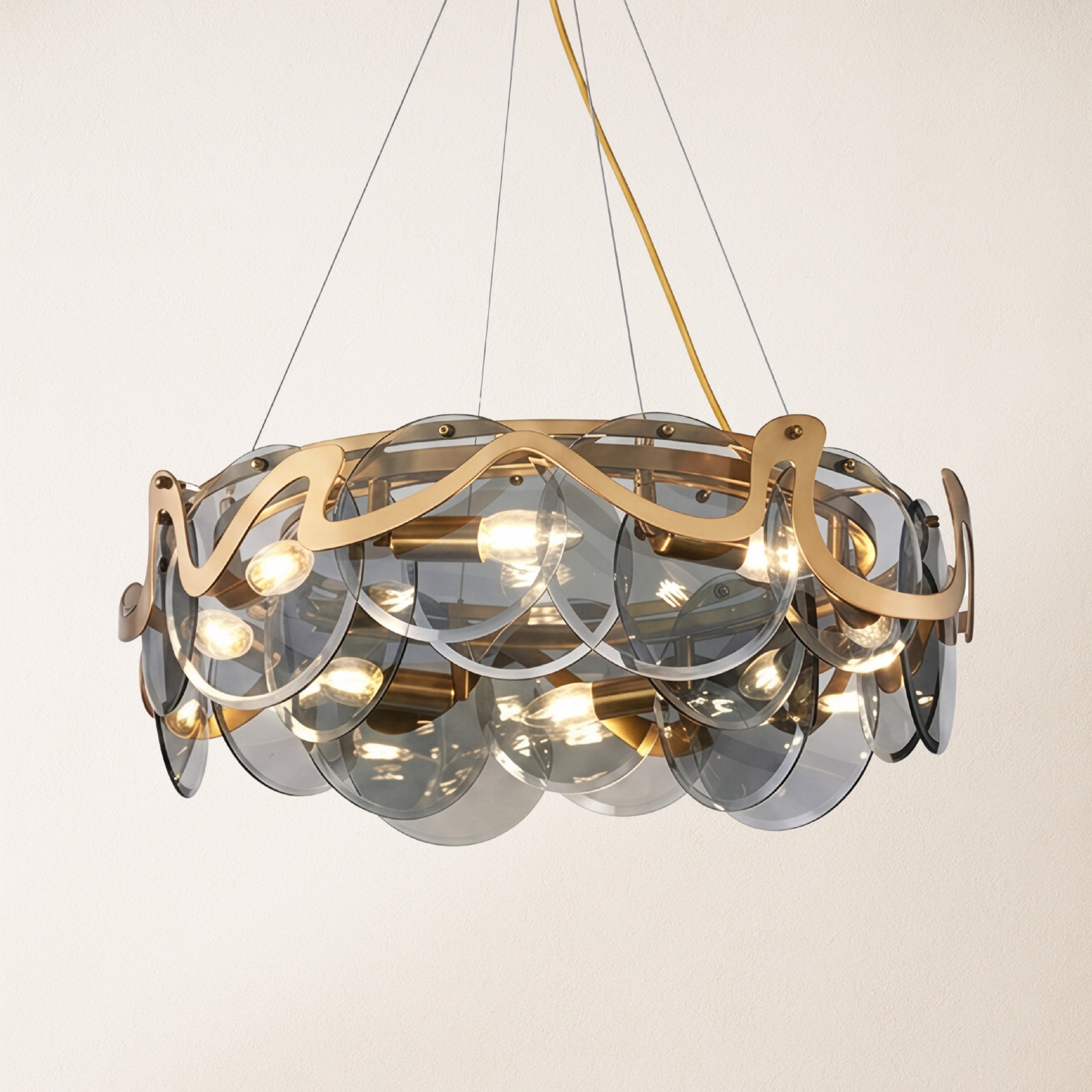 Avenor Ambient Glass Round Chandelier