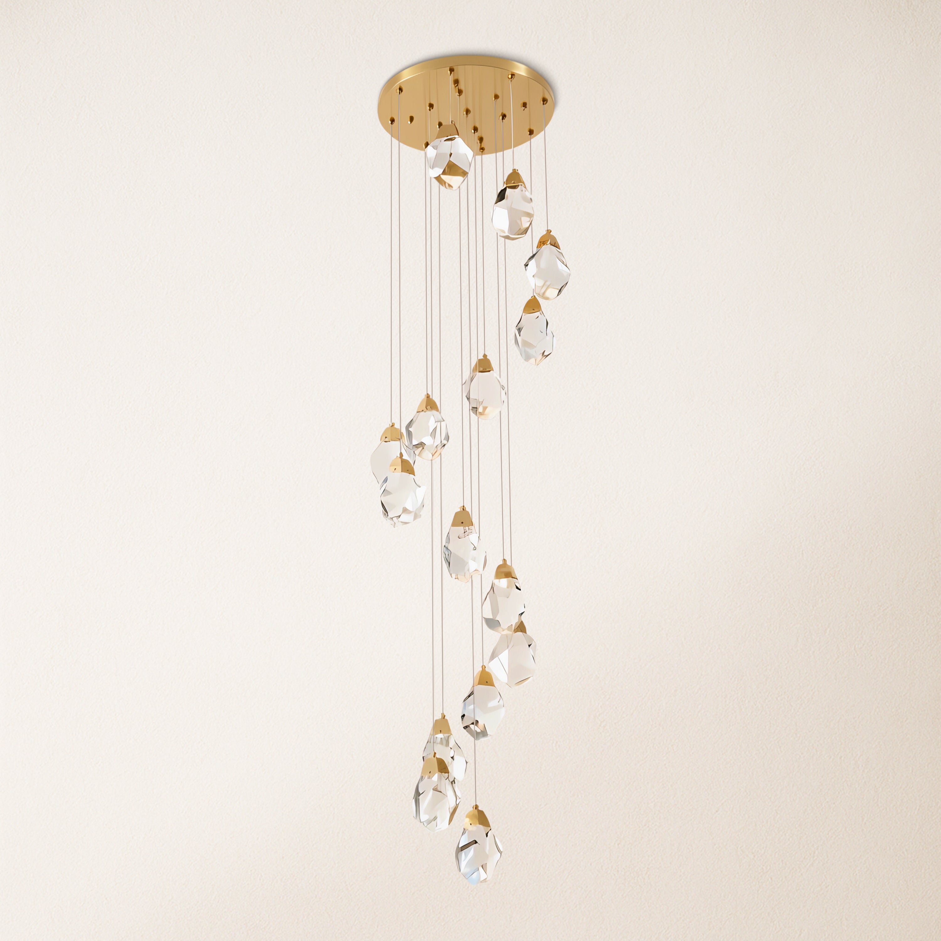 Aurelium Crystal Staircase Round Chandelier