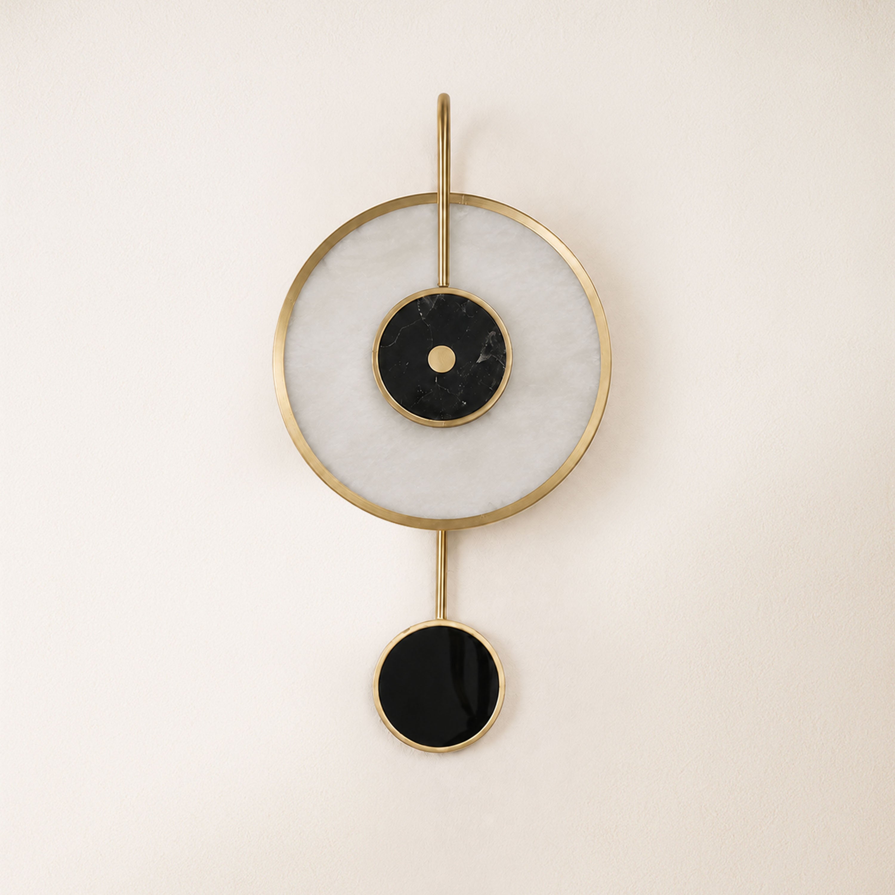 Nyxora Marble Disc Wall Sconce