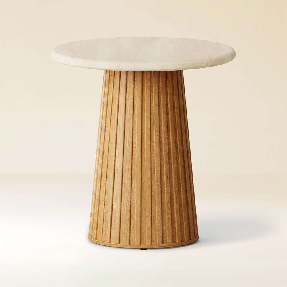 Emery Sintered Stone Side Table 50cm W