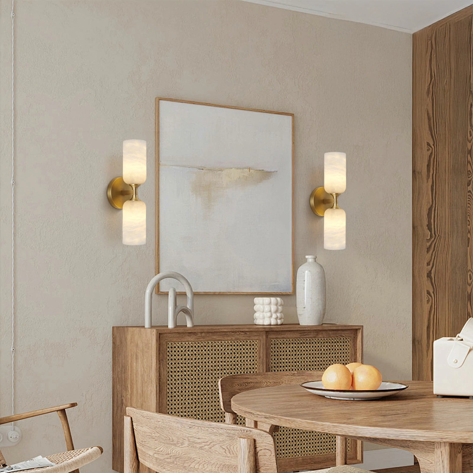 Axis Alabaster Wall Sconce 14"H