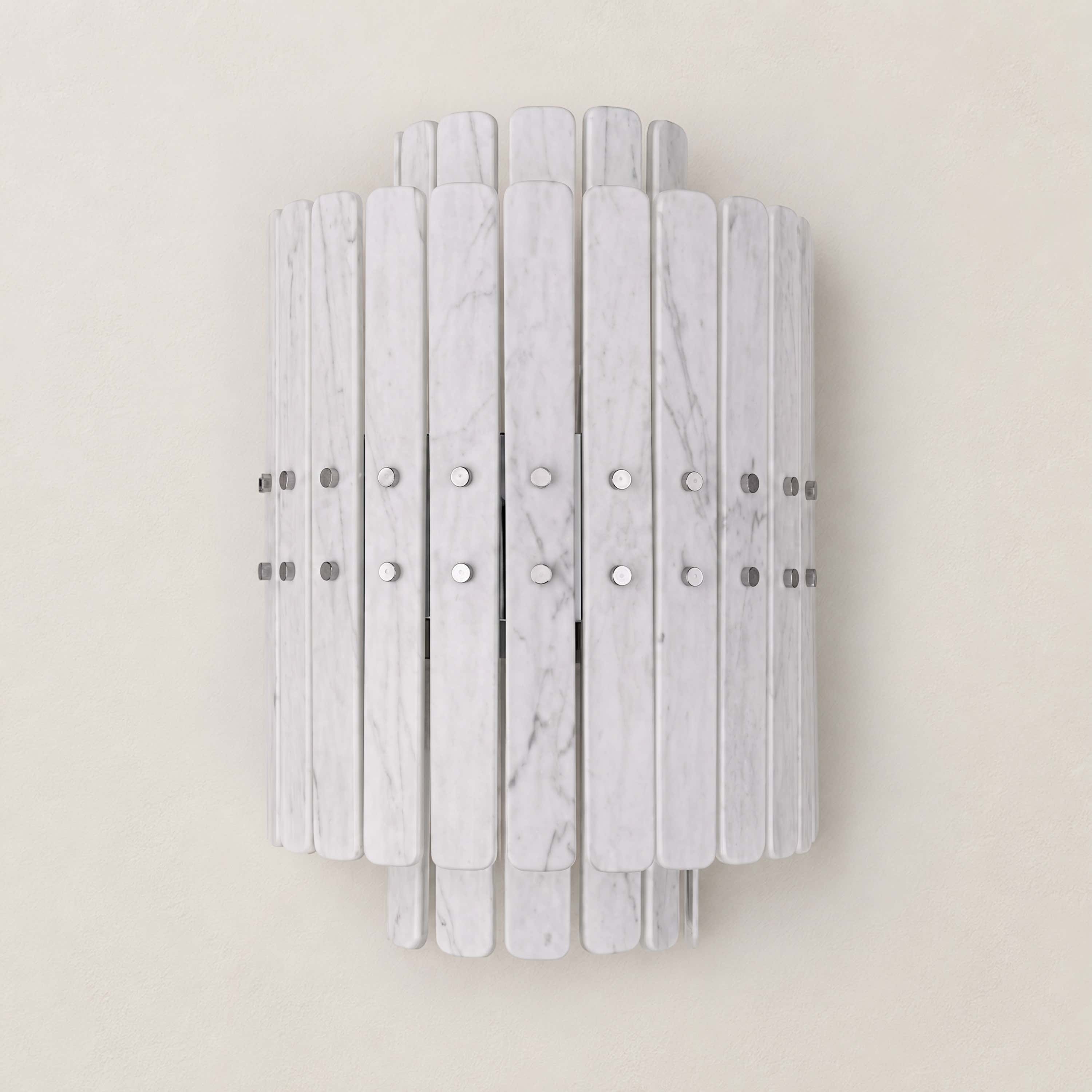 Pietra Marble Round Wall Sconce 11.8"D