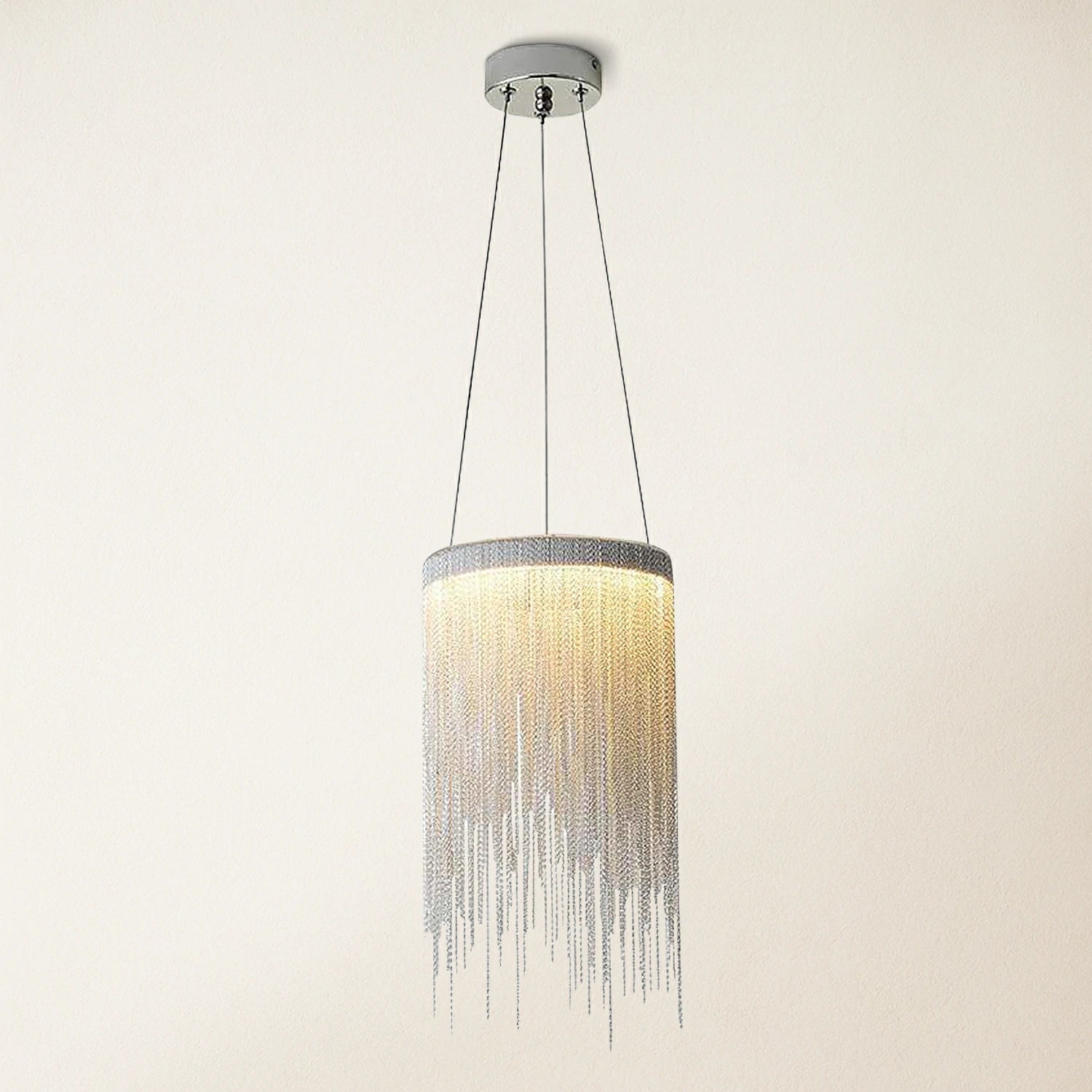 Teresa Cadena Chain Tassel Pendant Light Fixture 20cm W
