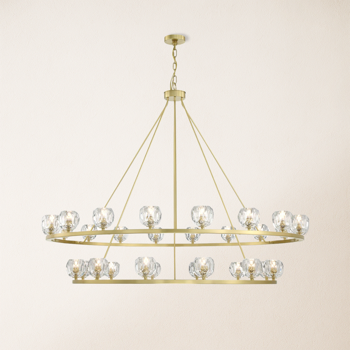 Aragon Tiered Crystal Chandelier 150 cm W