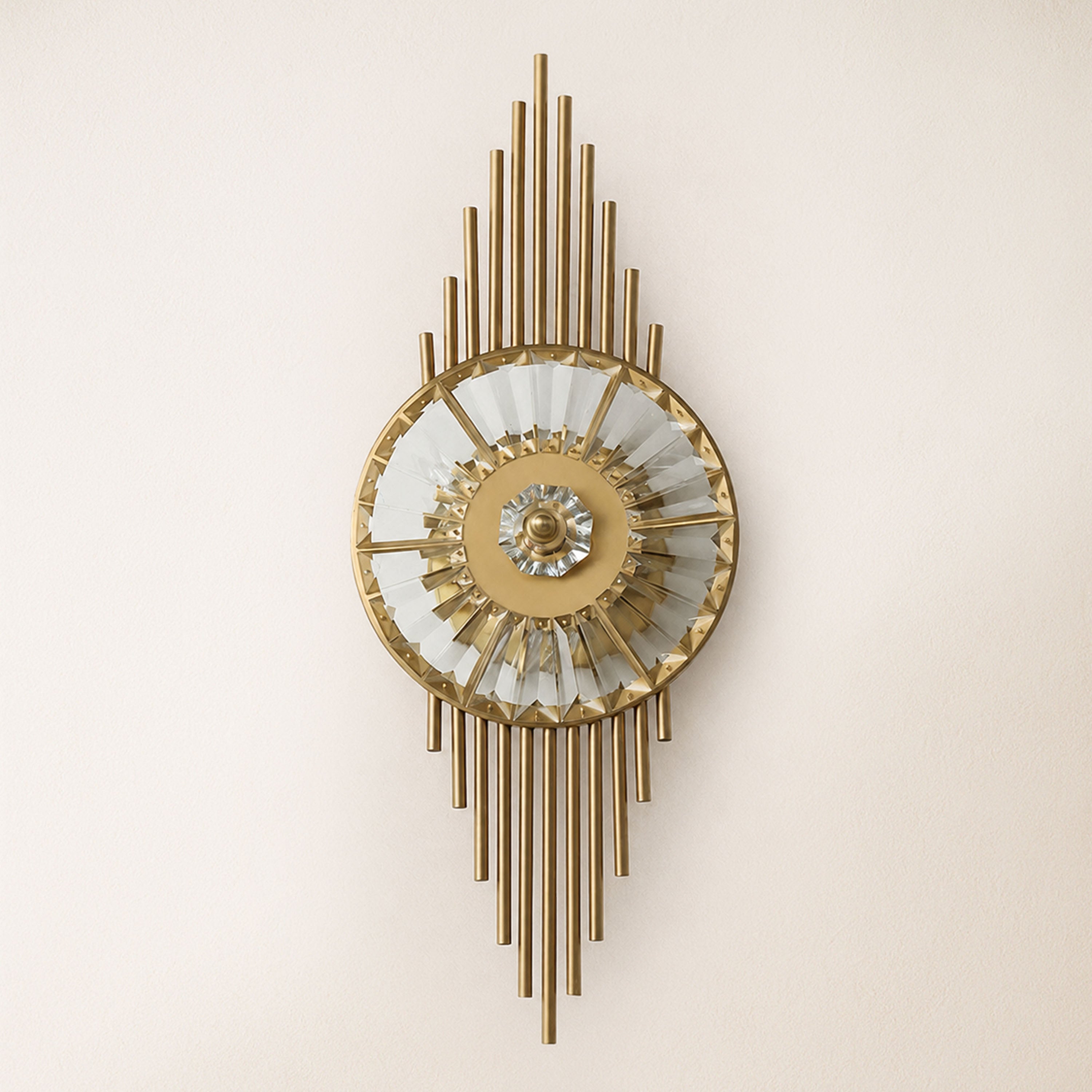 Axionna Crystal Gear Wall Sconce