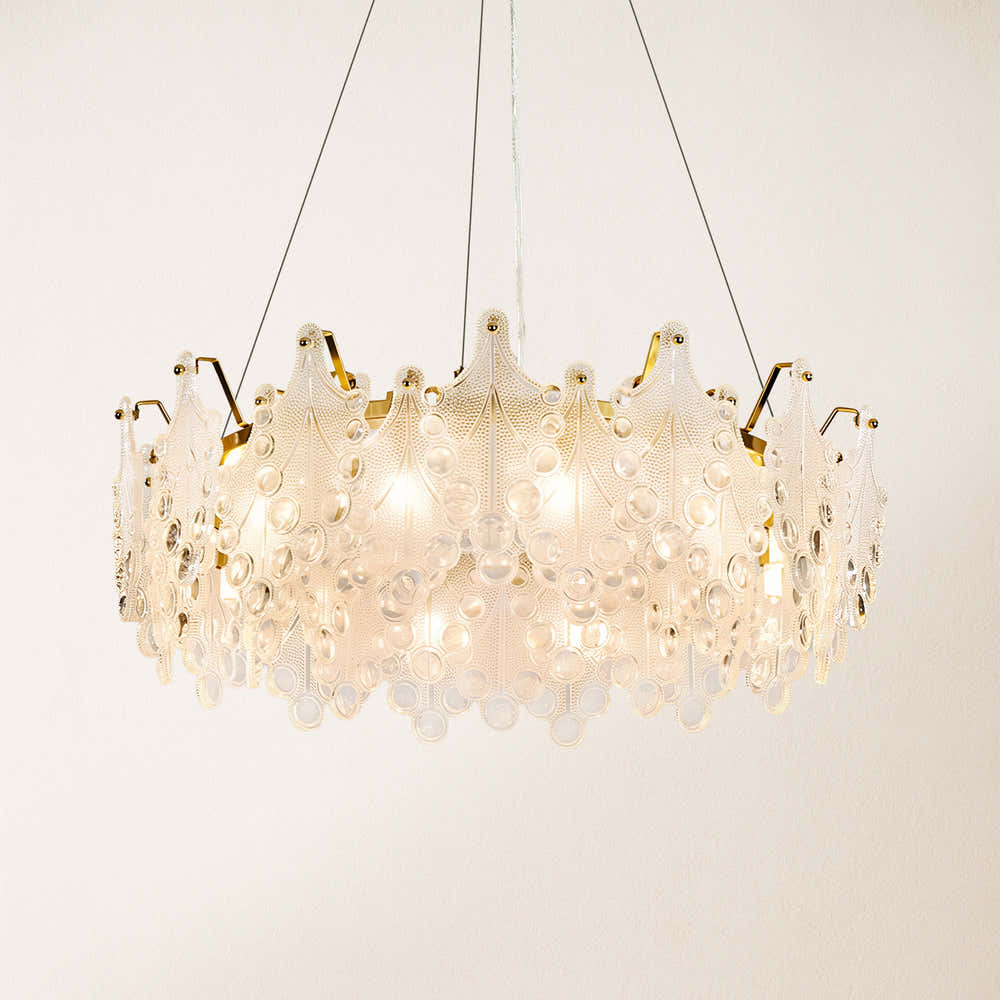 Veliora Layered Glass Chandelier