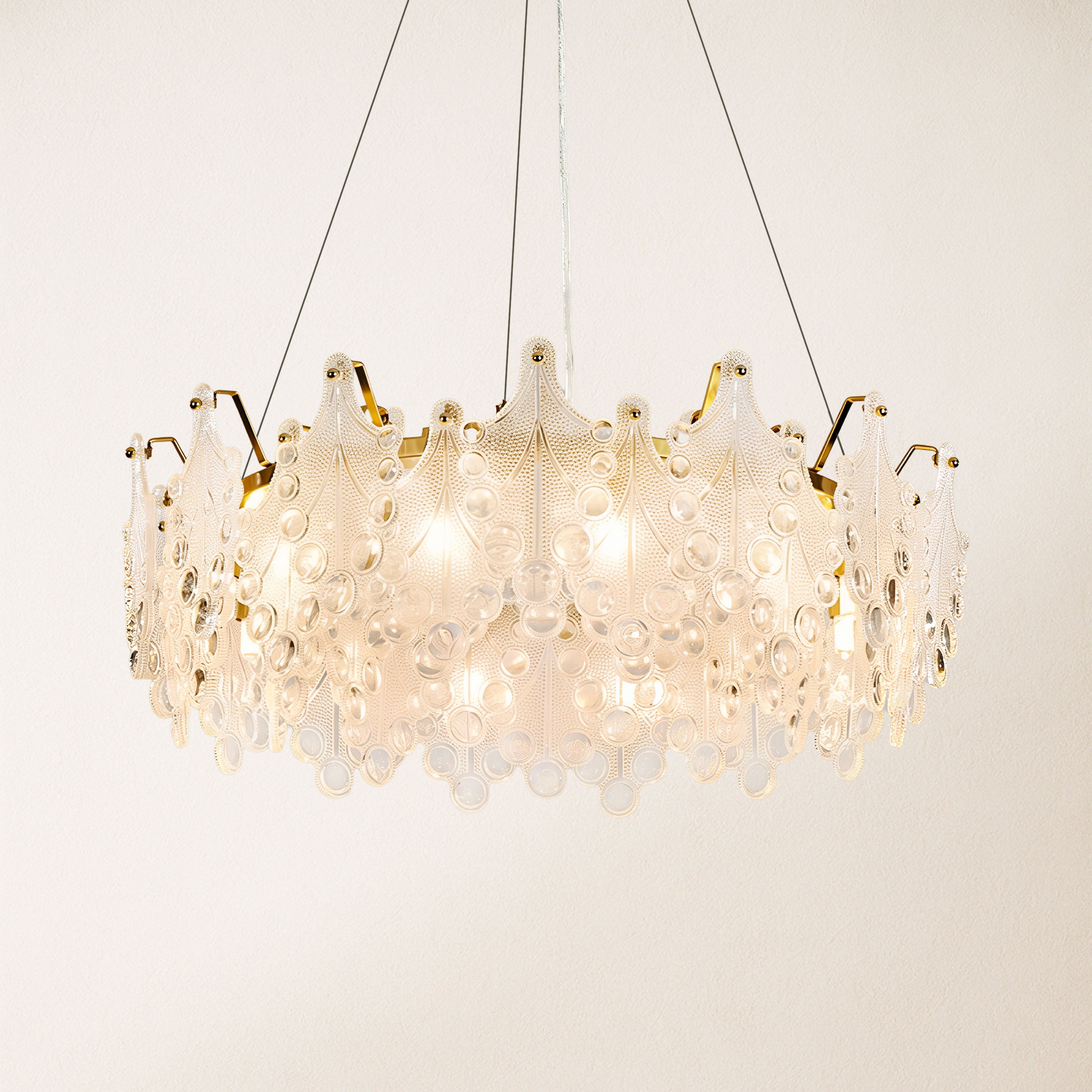 Veliora Layered Glass Chandelier