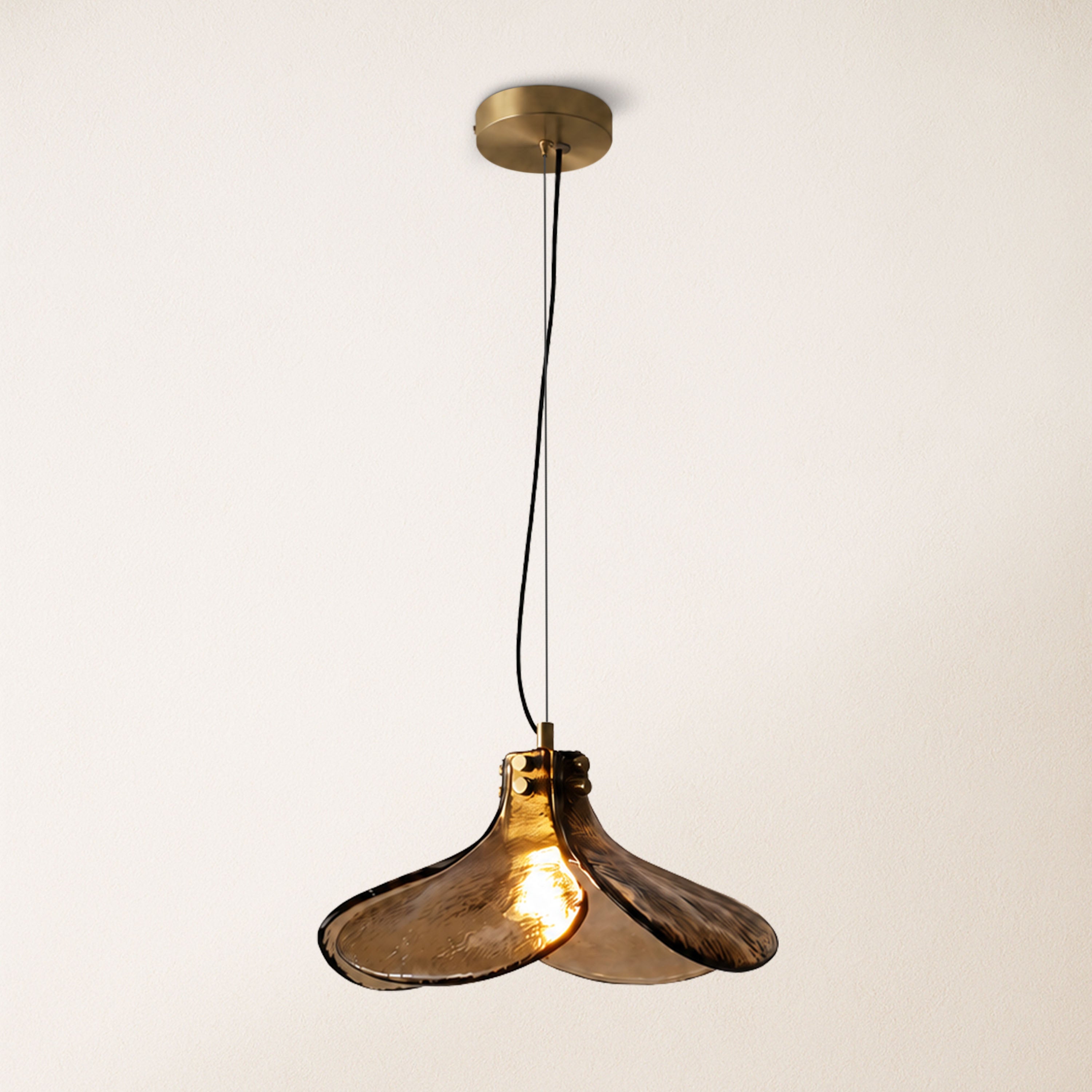 Eora Amber Glass Pendant Light