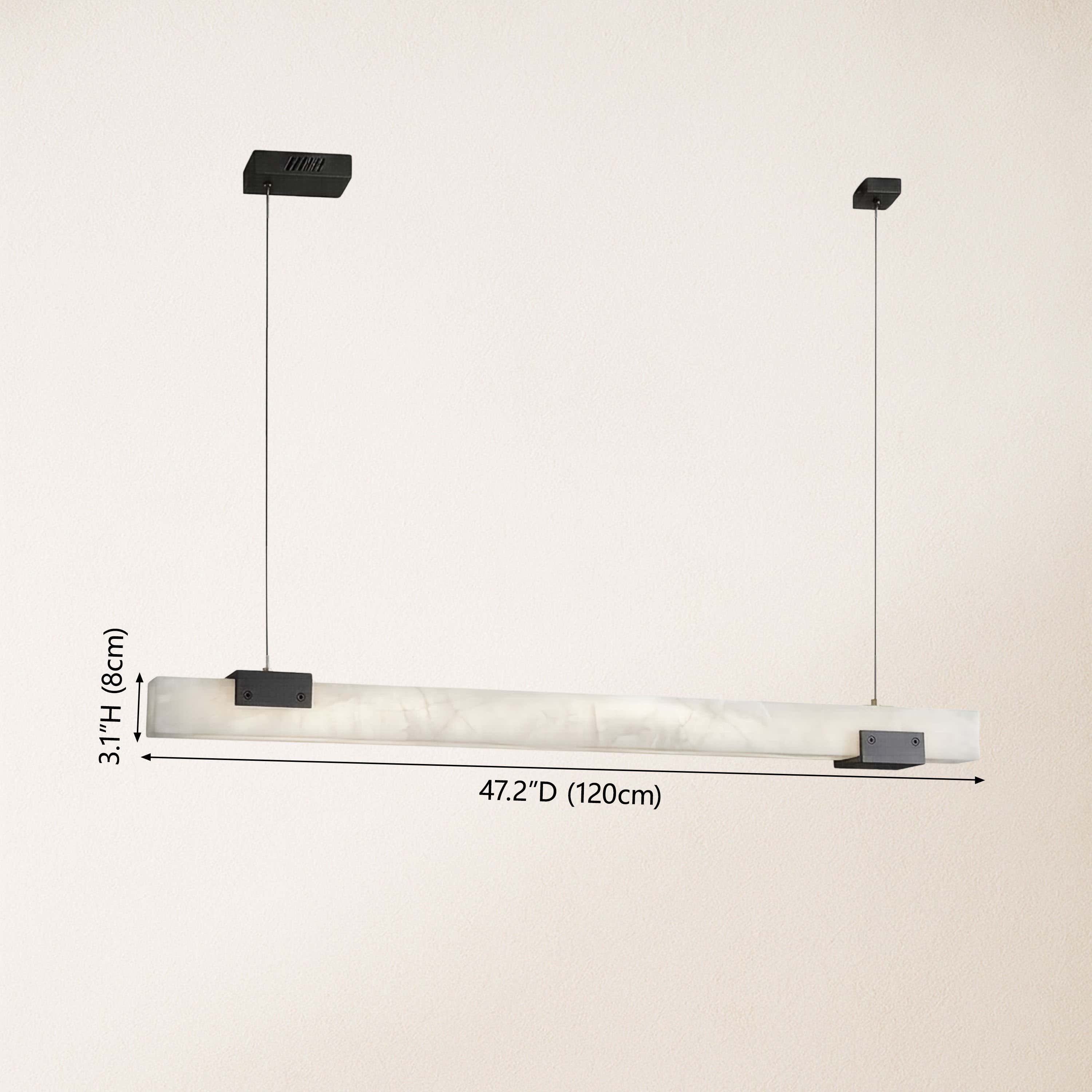 Caliora Alabaster Linear Chandelier