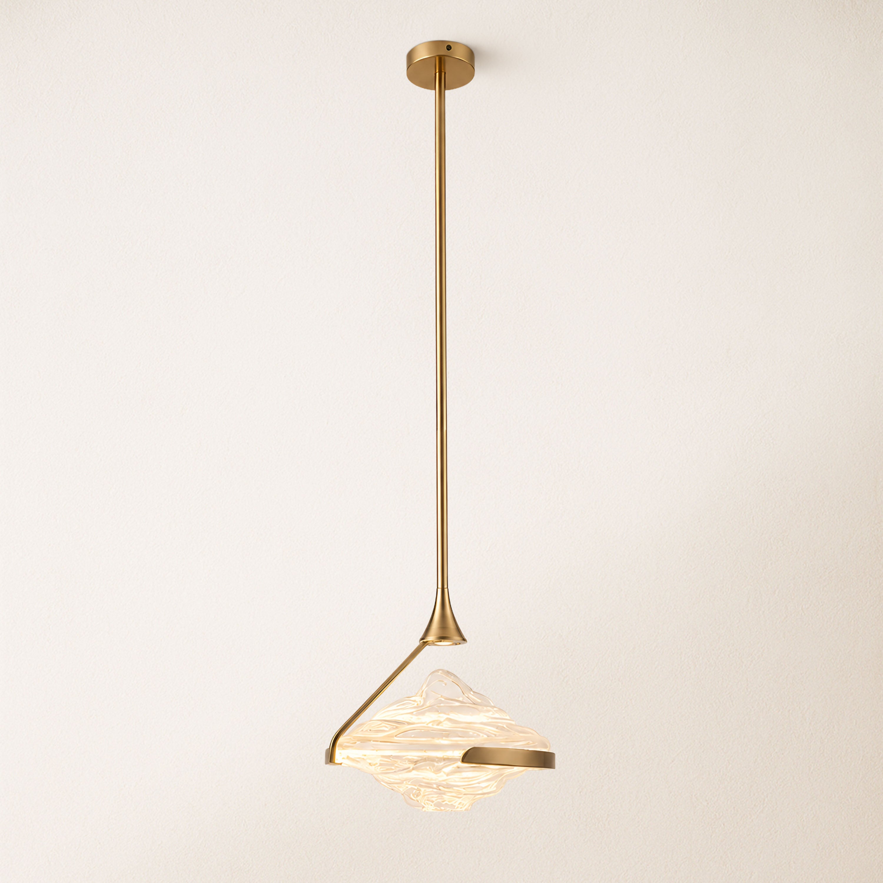 Rivelia Glass Wavy Pendant Light