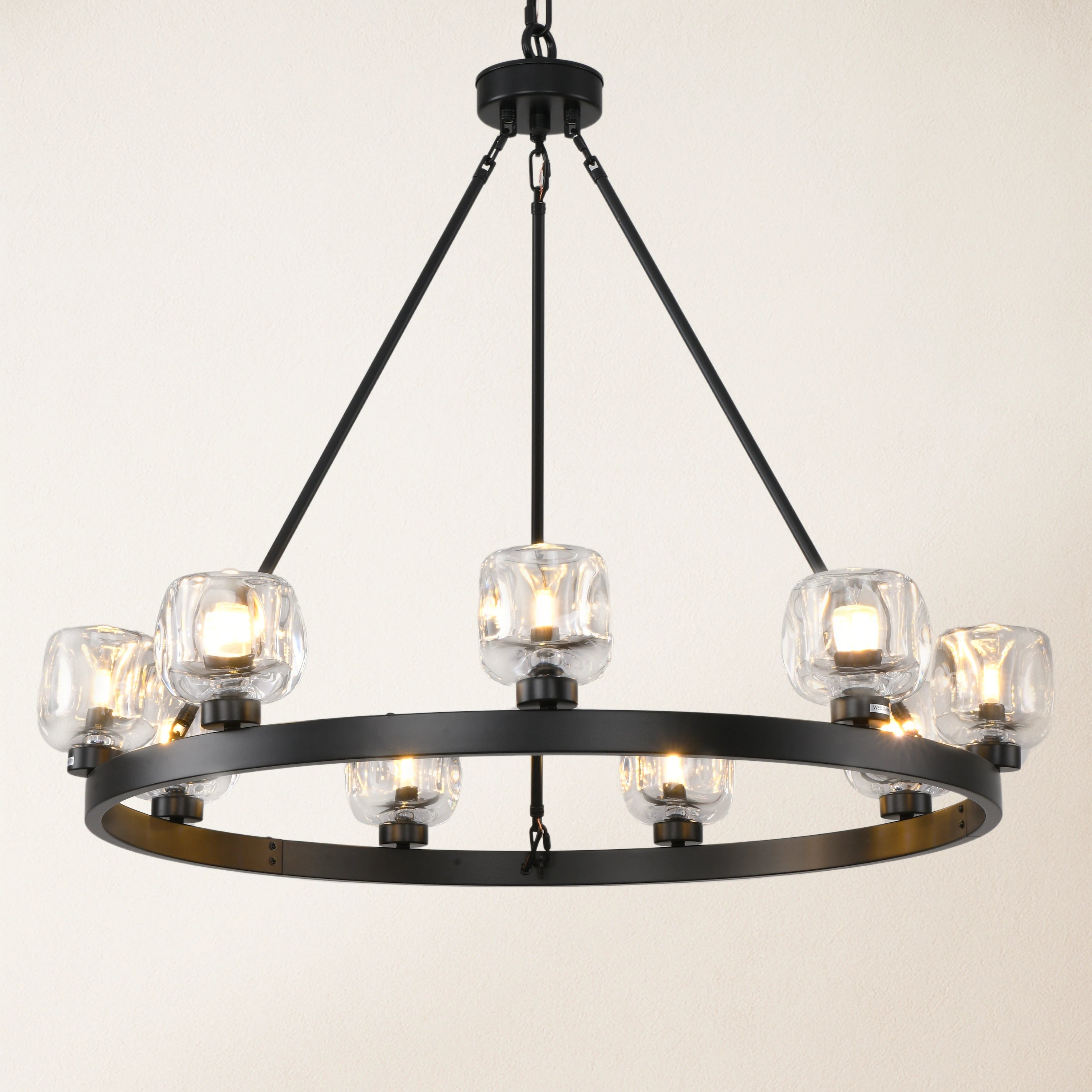 Vellum Round Chandelier 91cm D