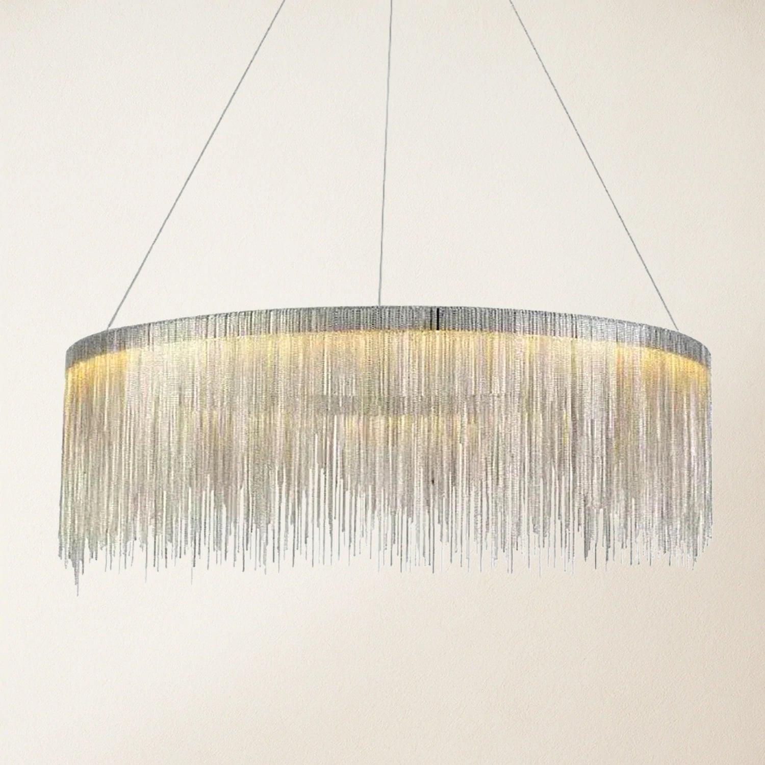 Teresa Cadena Steel Tassel Chandelier 80cm D