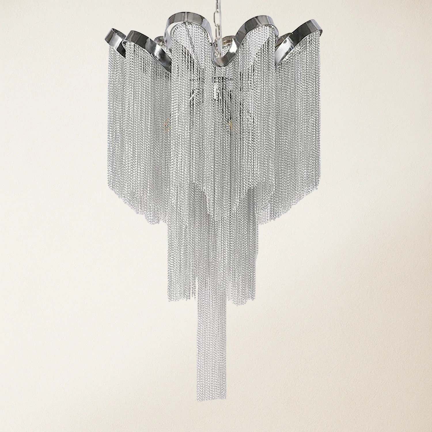 Teresa Cadena Chain Tassel Ceiling Light Fixture 41cm D