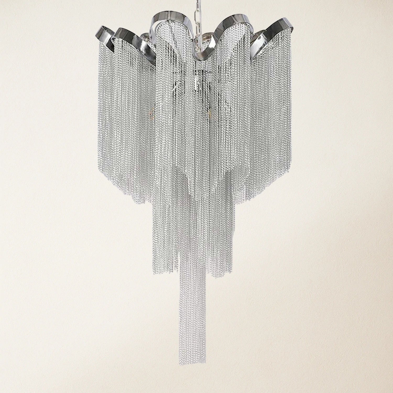 Teresa Cadena Chain Tassel Ceiling Light Fixture 41cm D