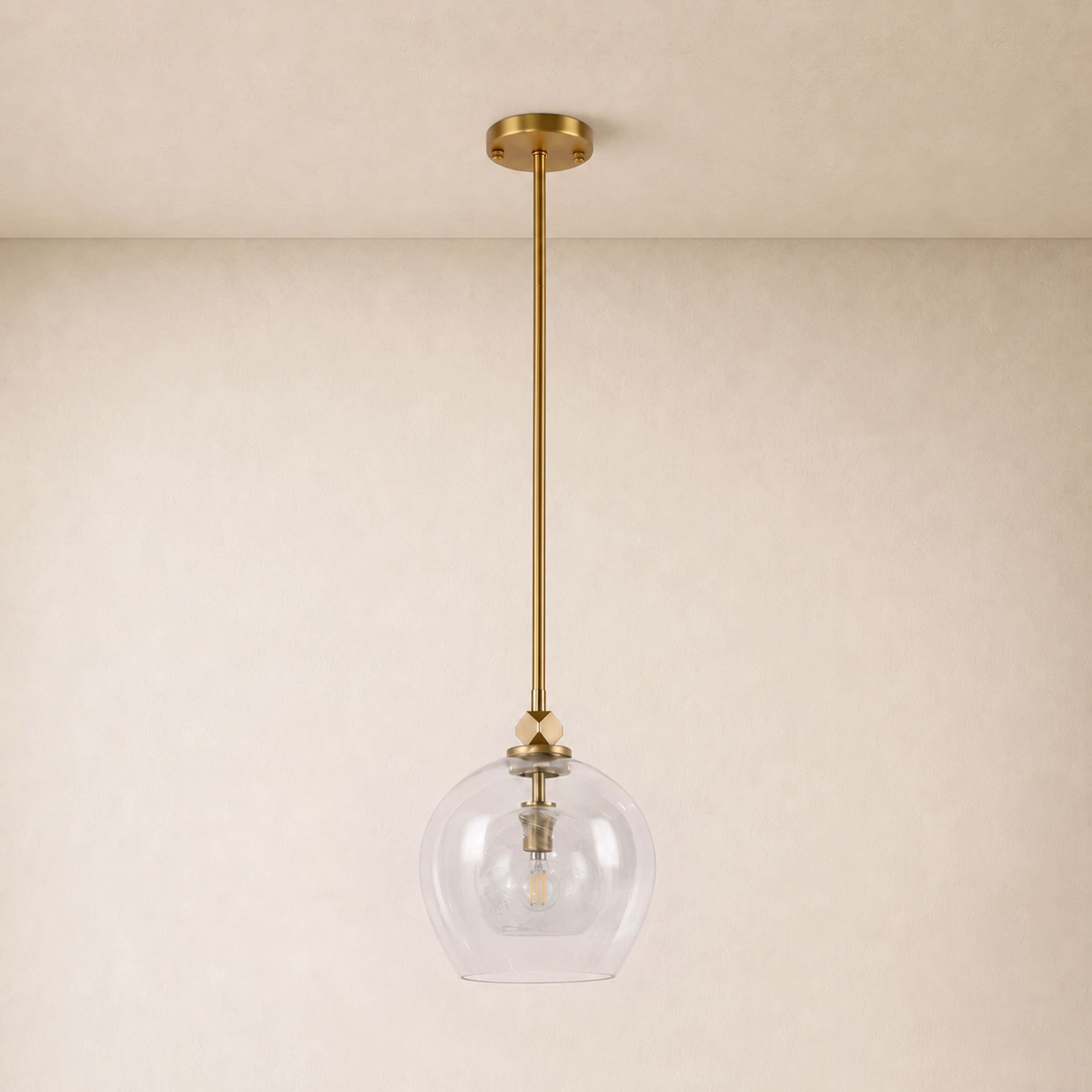 Aurevin Clear Glass Globe Pendant 9.8"D