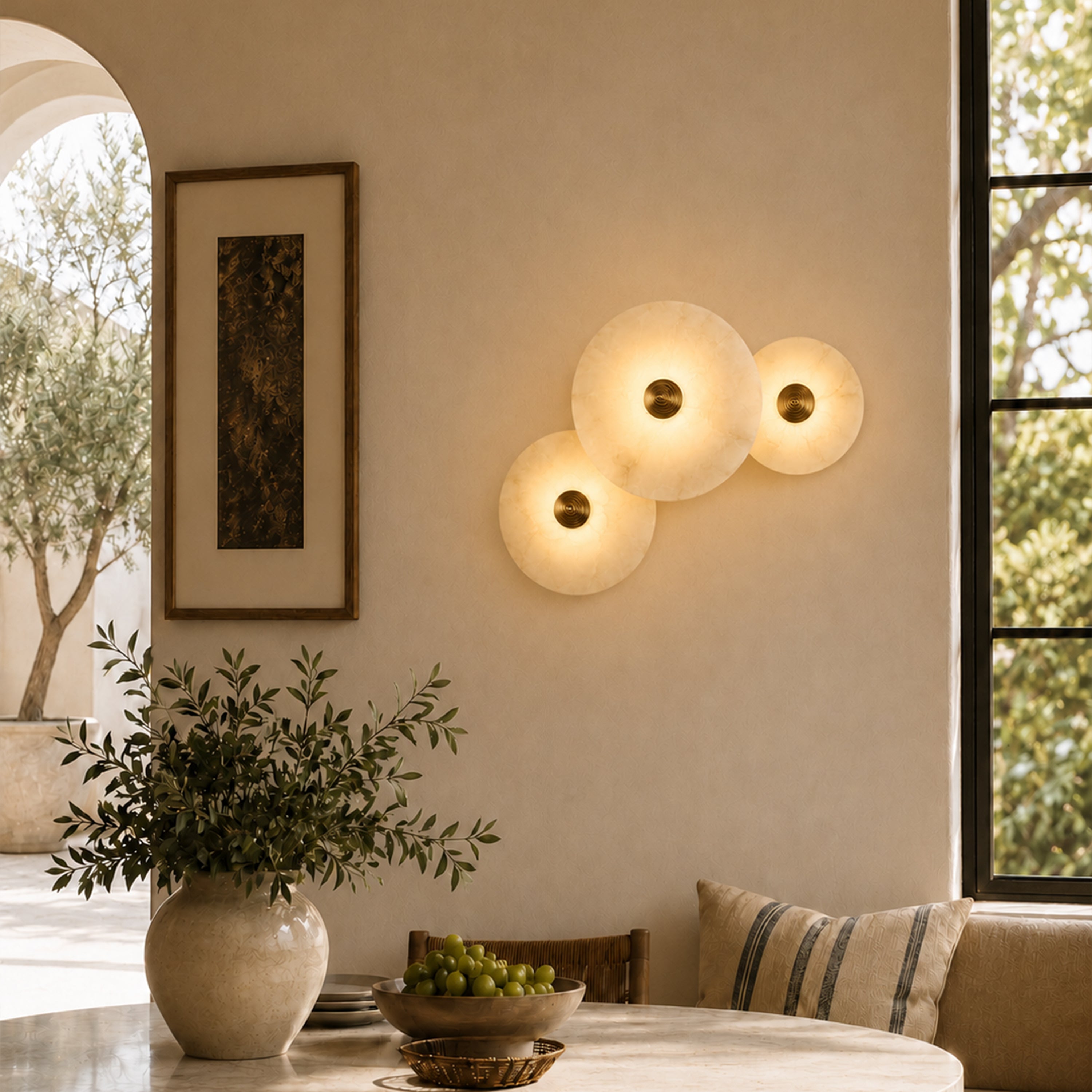 Miles Alabaster Multi-Lights Wall Sconce