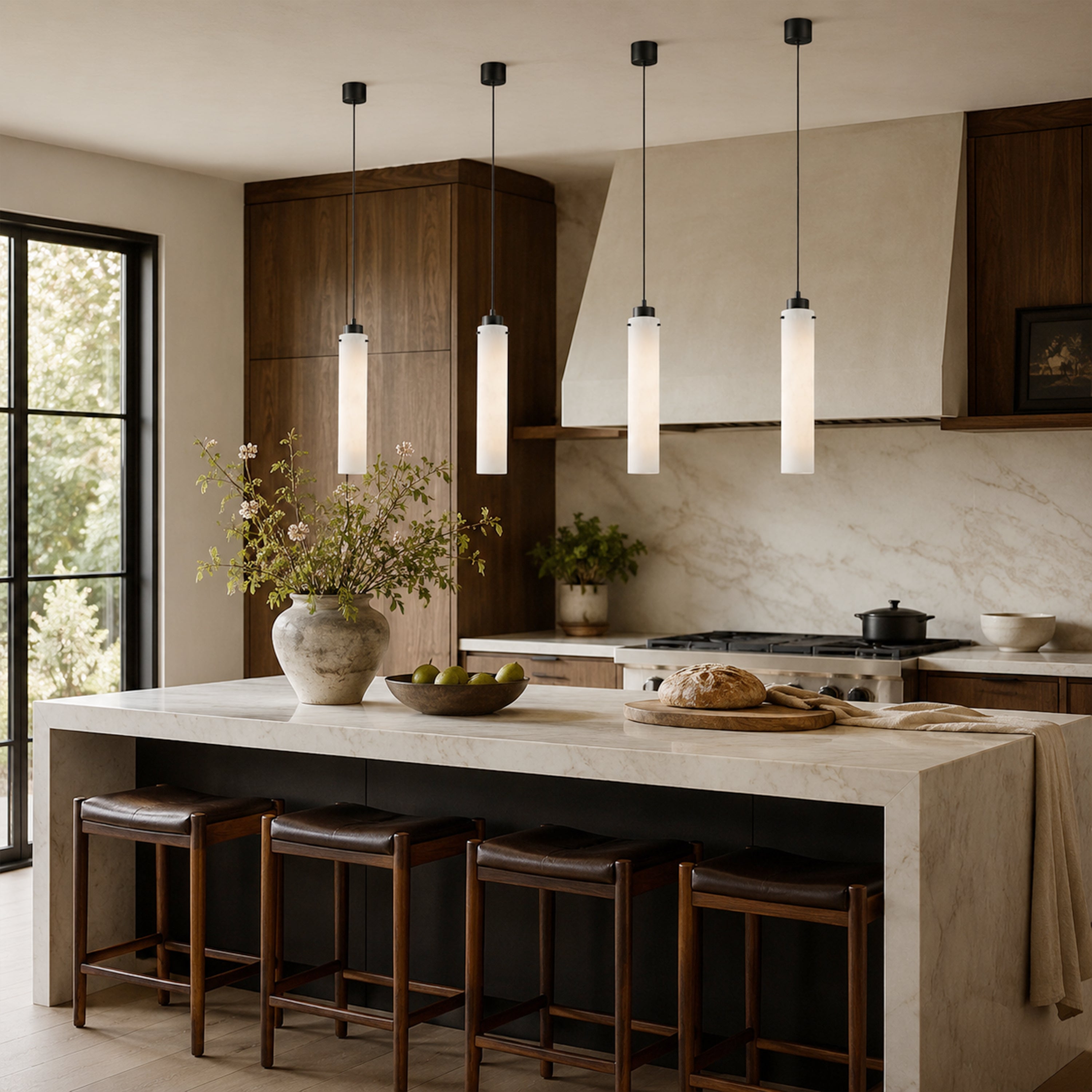 Simple Alabaster Pendant Lamp