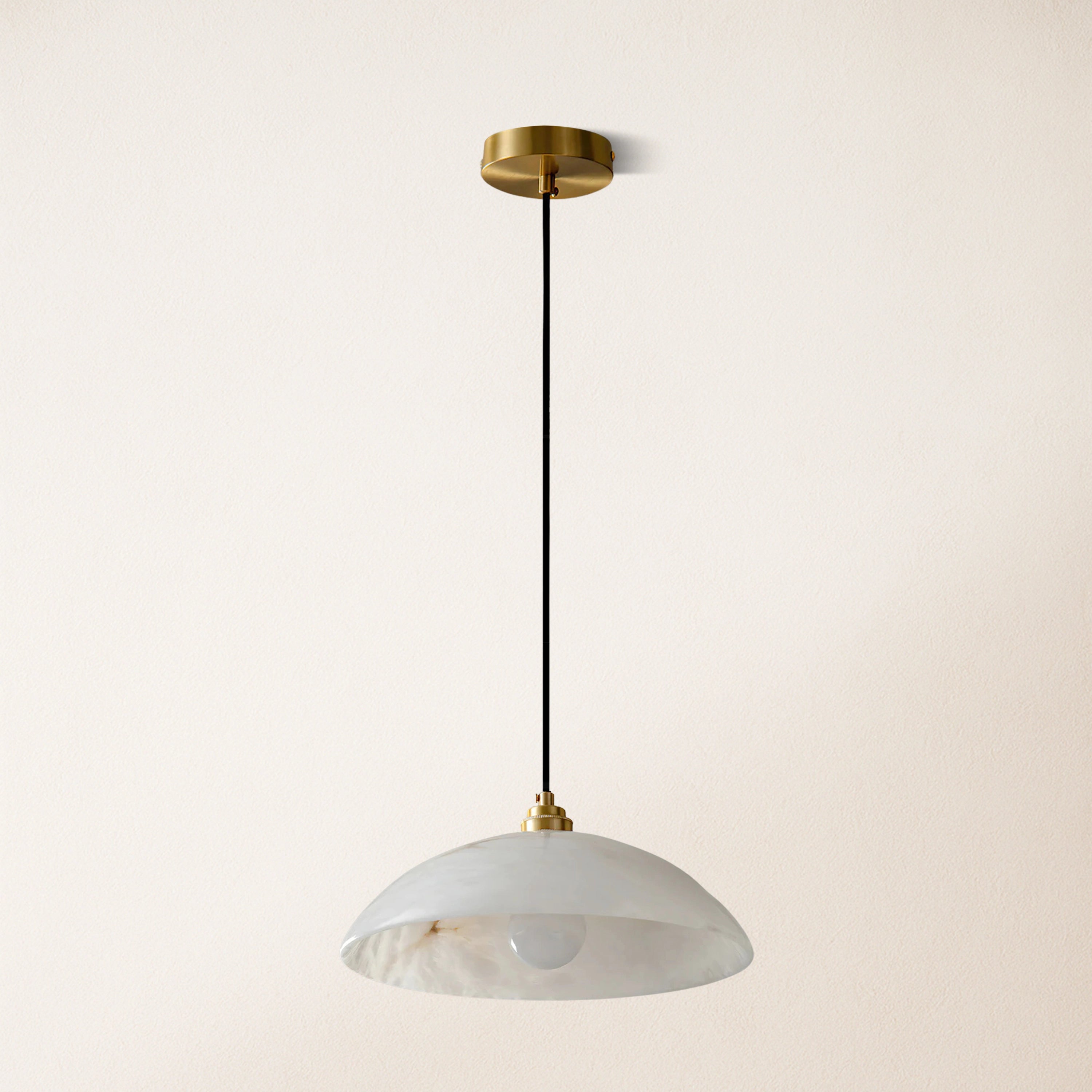 Dadaly Alabaster Modern Small Art Pendant 30.5cmD