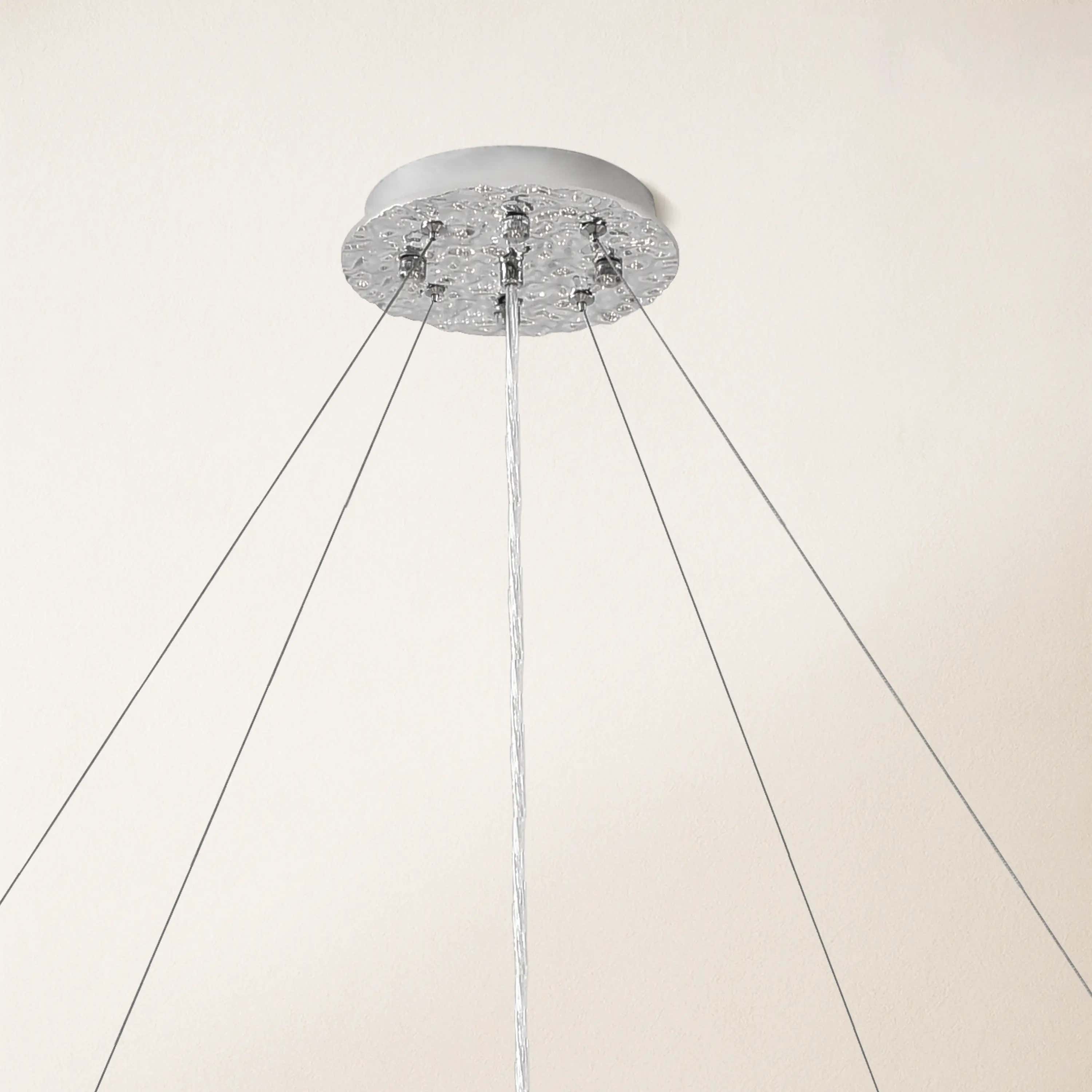 Lustre Branches Crystal Round Chandelier for All Rooms 76cm