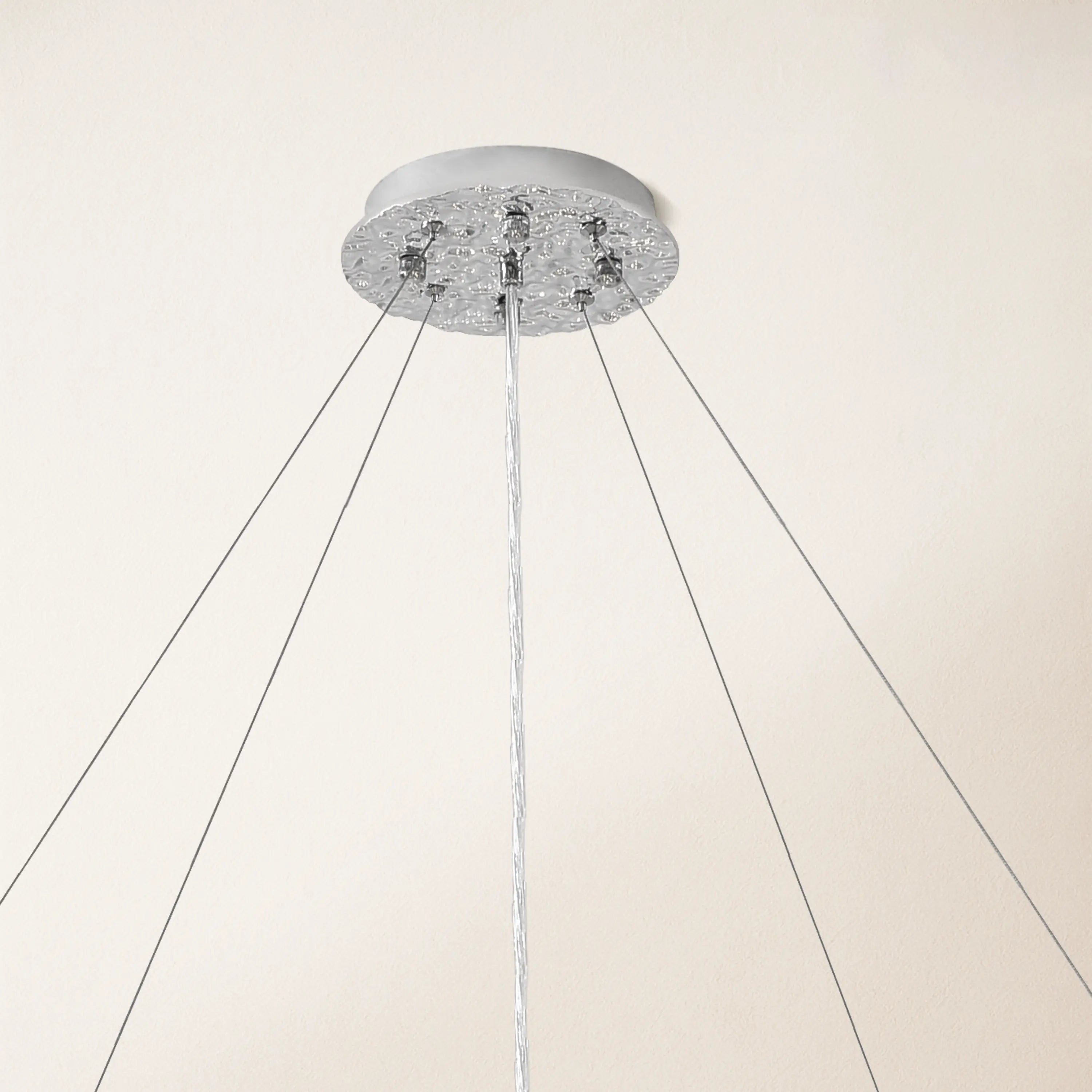 Lustre Branches Crystal Round Chandelier for All Rooms 76cm