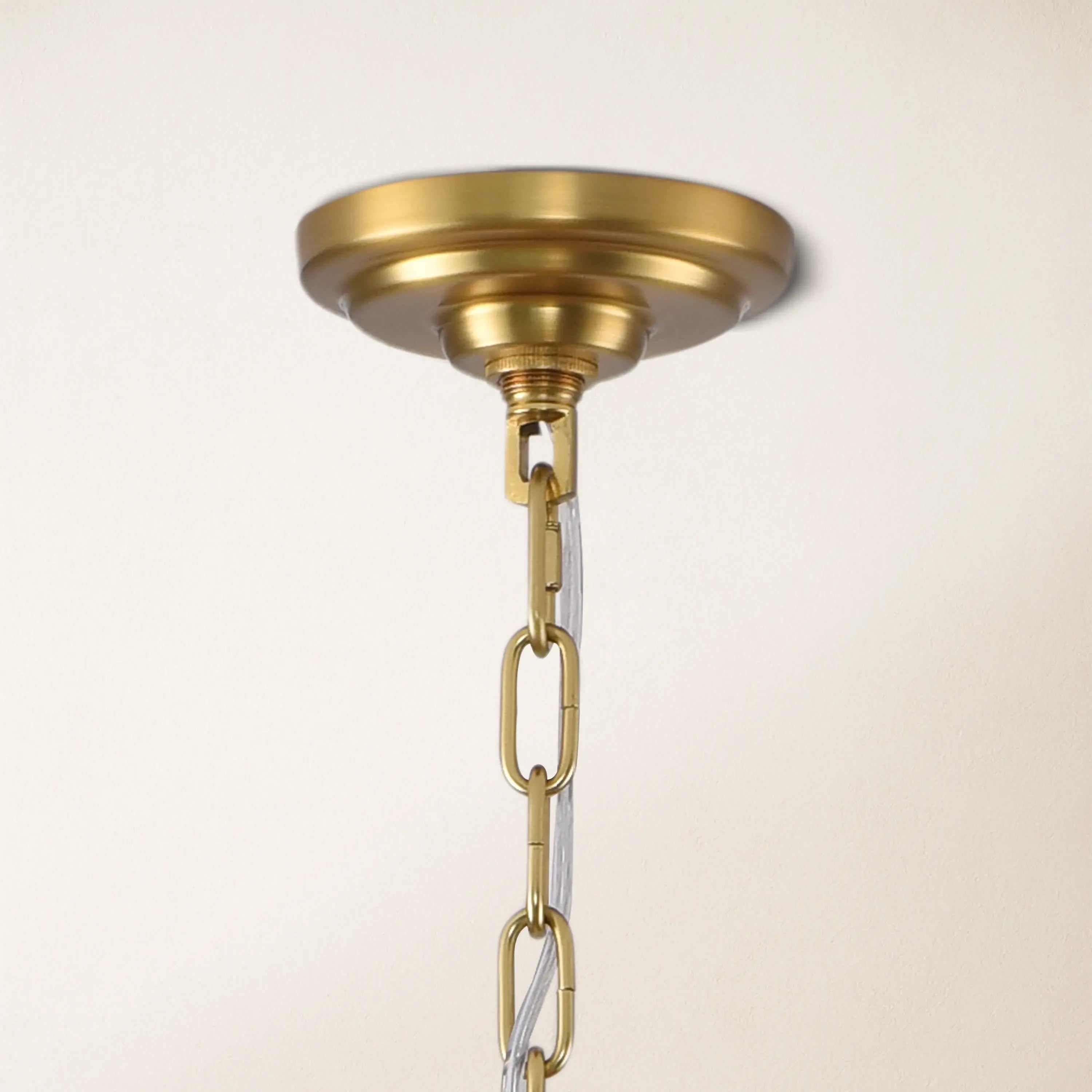 Ethereal Crystal Radiance Clear Amber Round Chandelier 76cm D